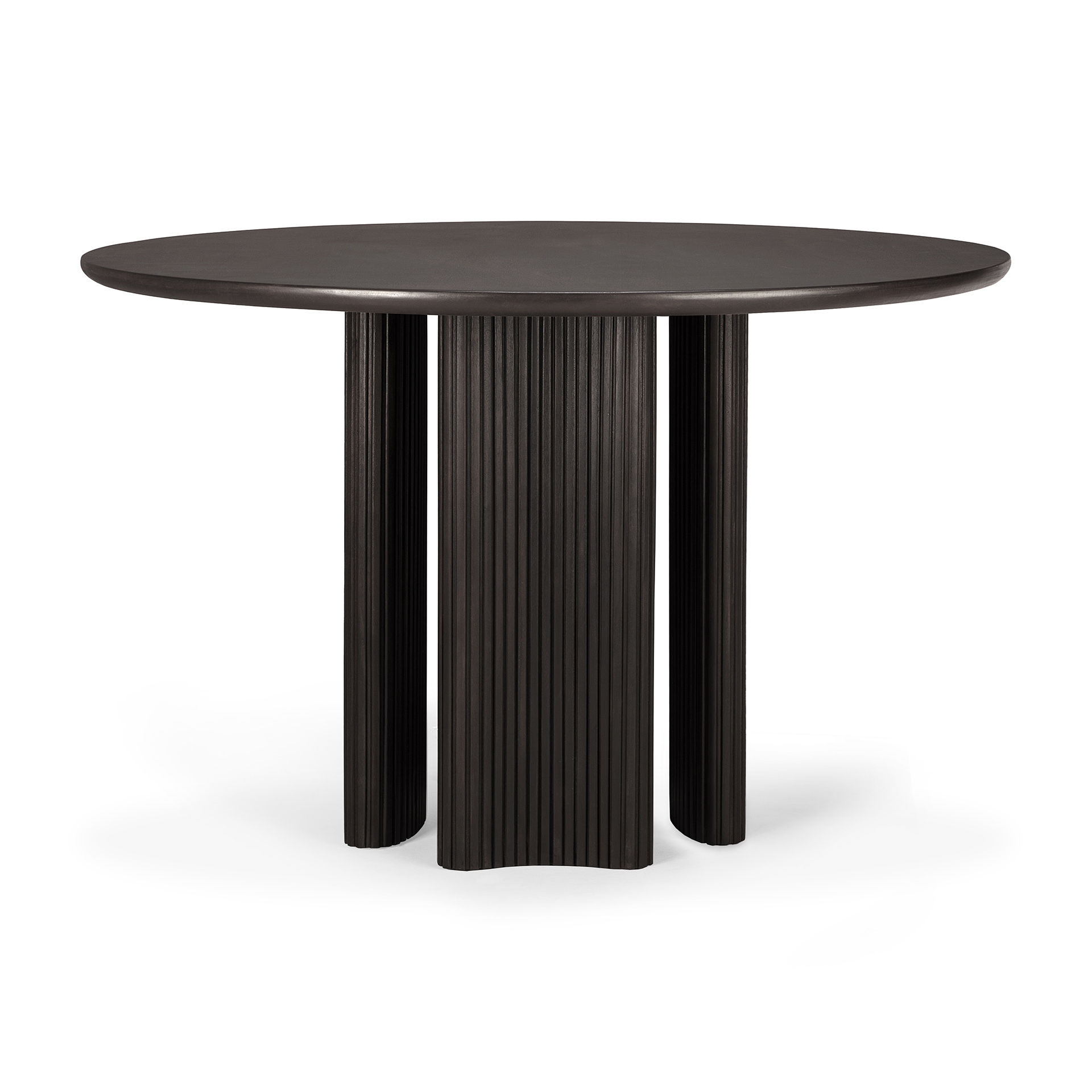 Roller Max eettafel 150 rond  - donker mahonie