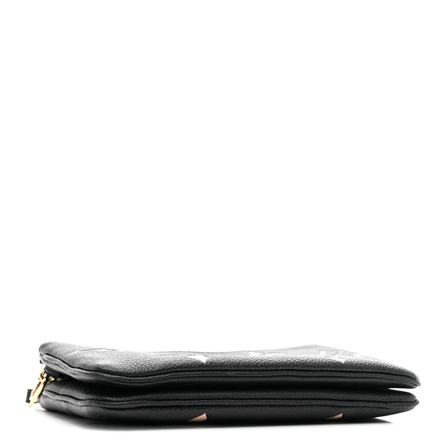 Empreinte Monogram Giant Double Zip Pochette Black Cream - Top Club