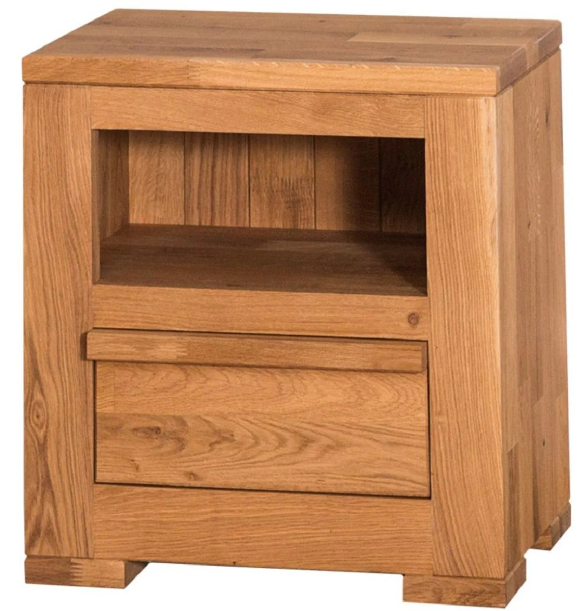 Country house style bedside table with drawer natural colors 47 x 32 x H. 50 cm - country house style bedroom furniture