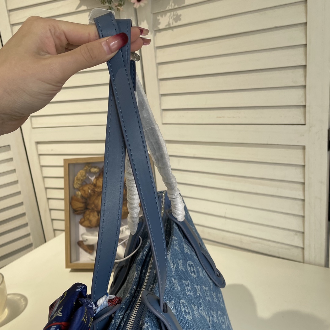 Louis new arrival denim neverfull bag size: 46*28*15 cm - Top Club