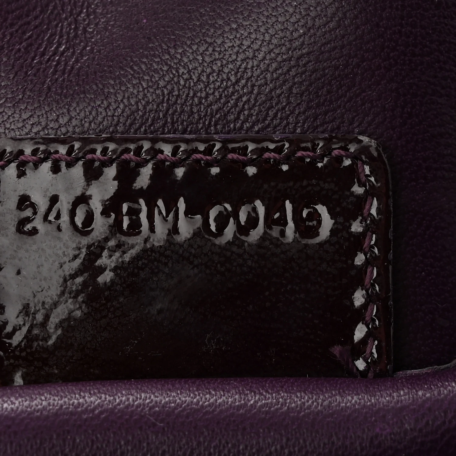 Patent Cannage Lady Dior Chain Wallet Purple - Top Club