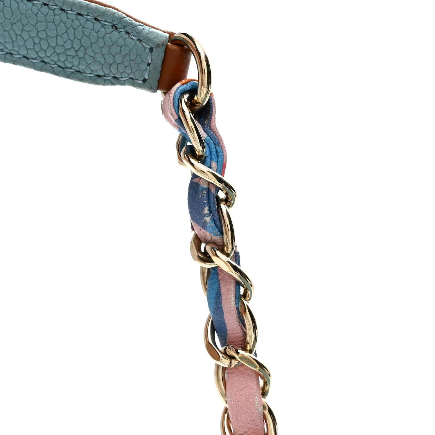 Grained Calfskin Quilted Small Cuba Top Handle Flap Blue - Top Club