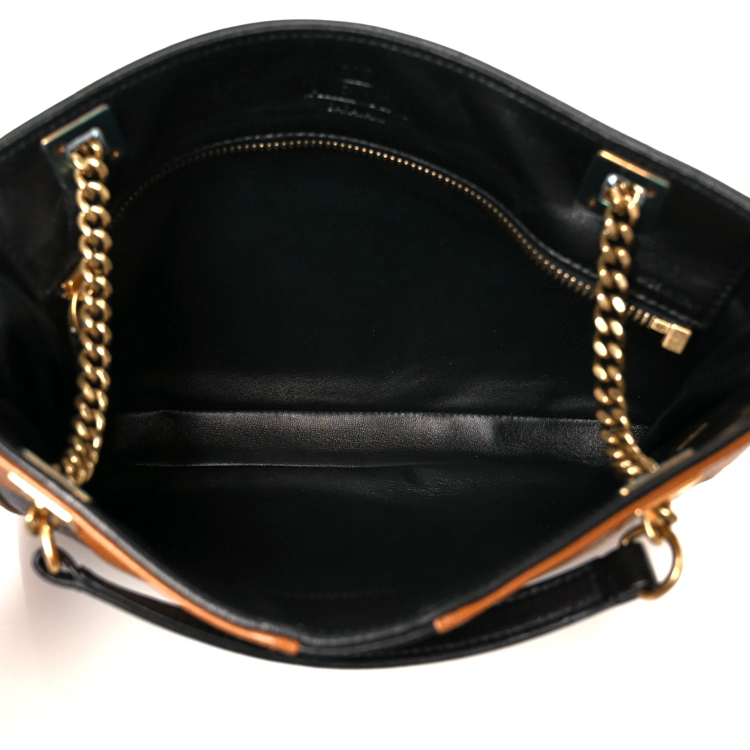 Nappa Small Viva Superstar Shopping Tote Black Brown - Top Club