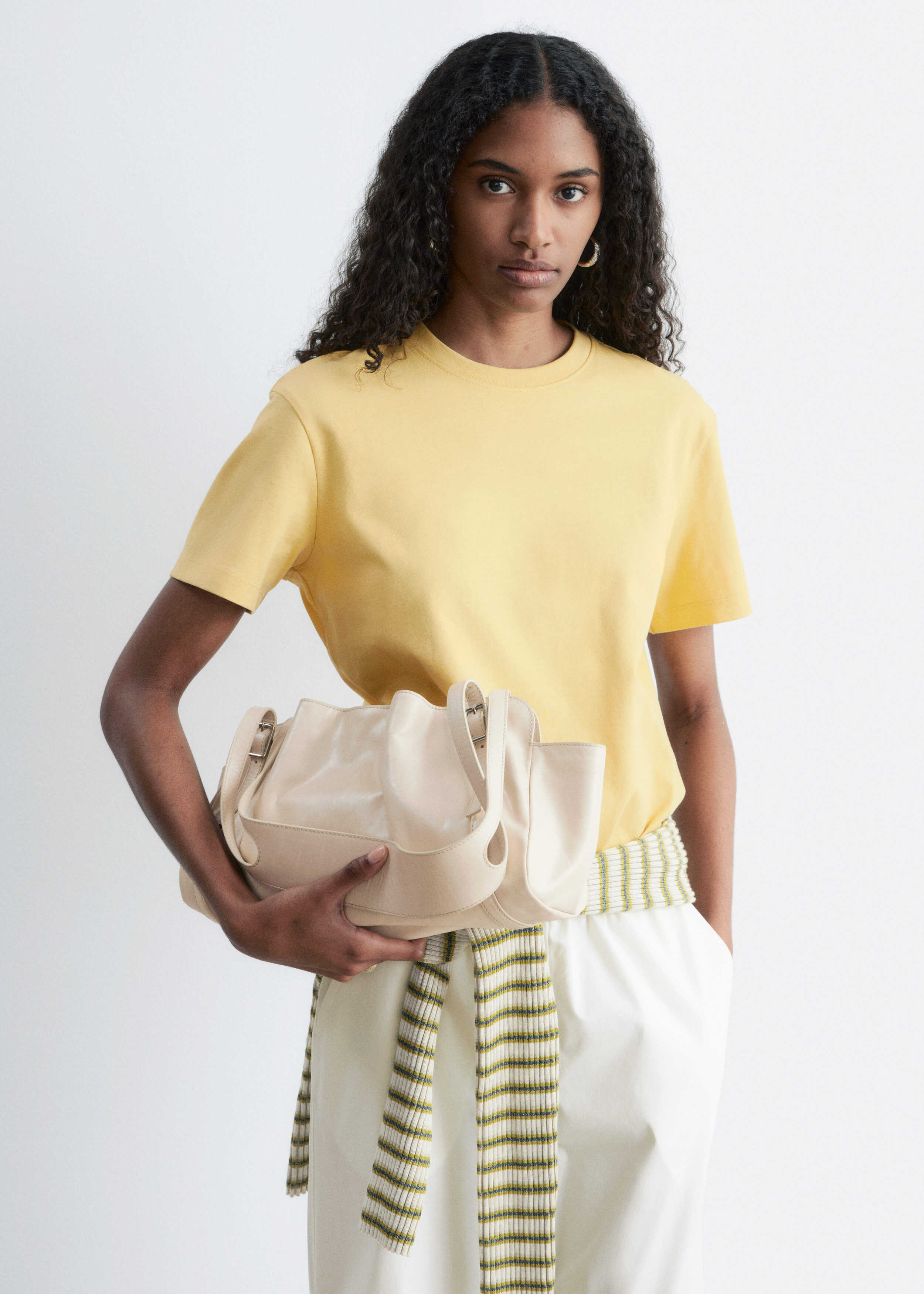 & Other Stories COTTON CREW-NECK T-SHIRT