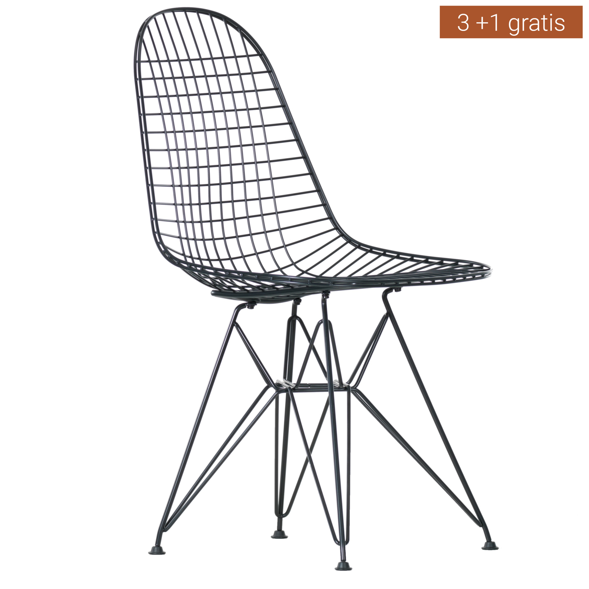 Eetkamerstoel Eames Wire DKR basic dark