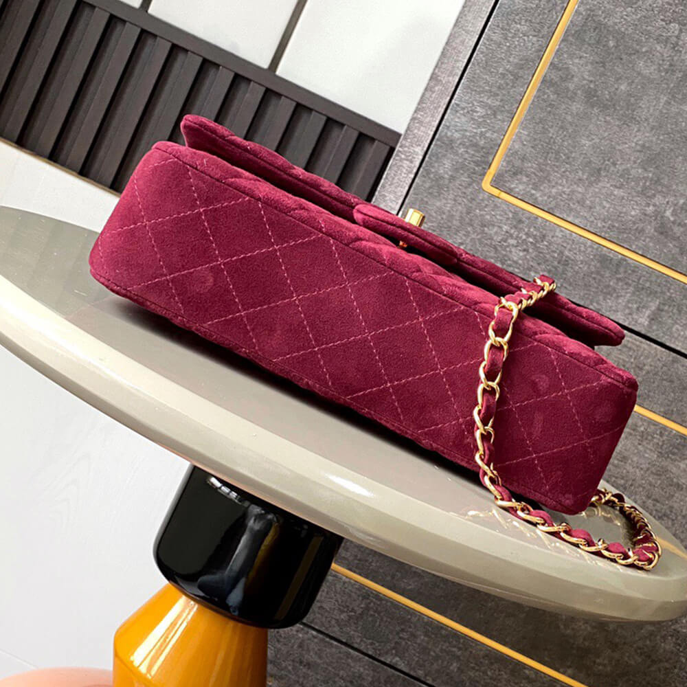 CHANEL Suede Classic Double Flap Handbag(HIGH-END GRADE) - Top Club