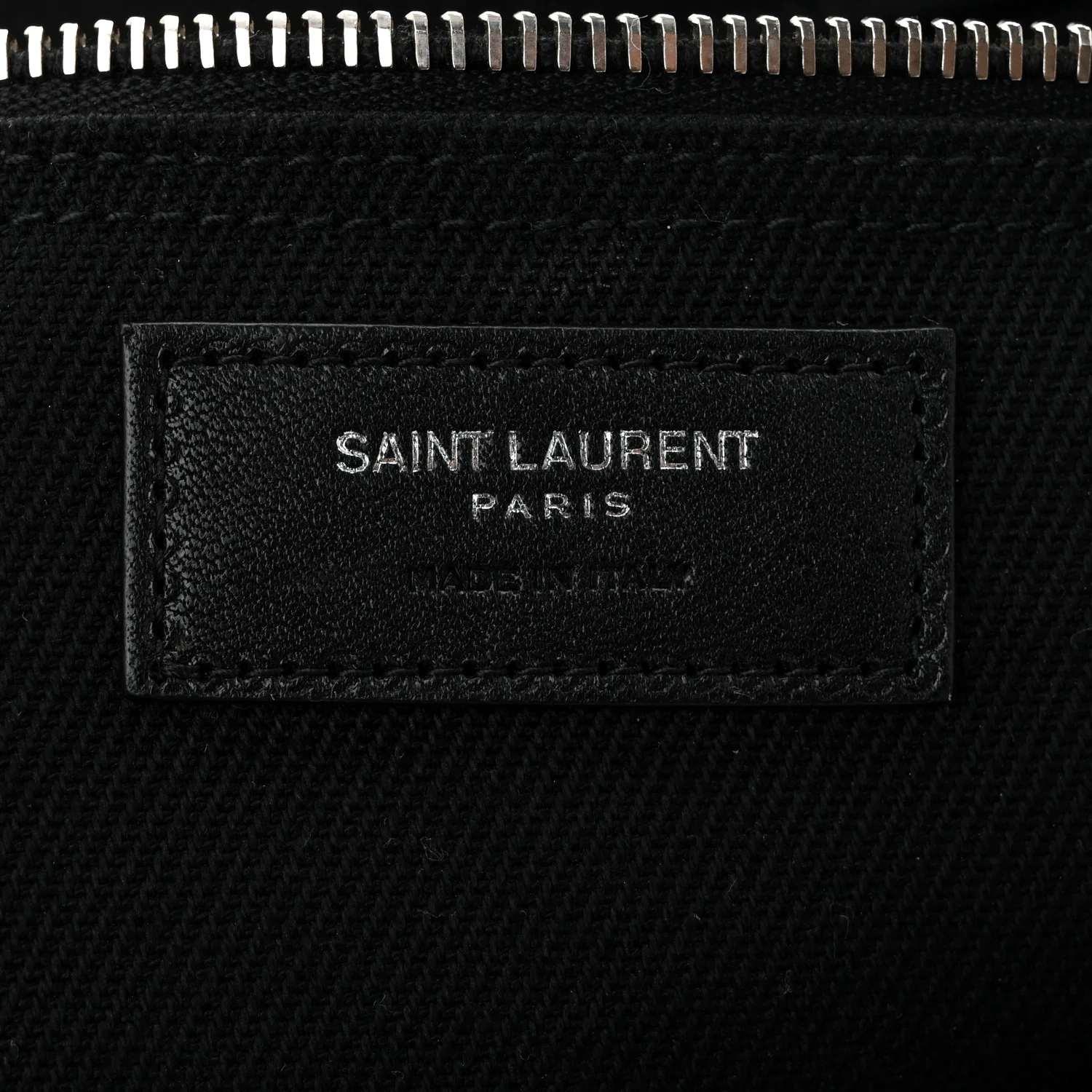 Linen Calfskin Rive Gauche Tote Black - Top Club