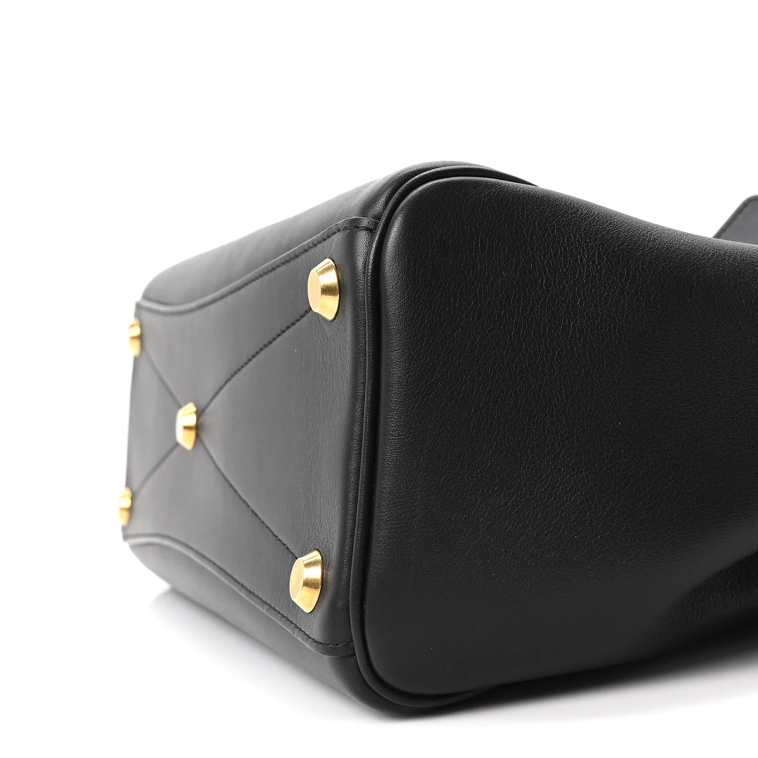 Smooth Calfskin Small Bel Air Carry All Bag Black - Top Club