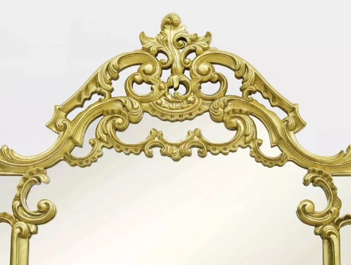 Luxury Baroque Mirror Gold - Magnificent Baroque Style Wall Mirror - Handcrafted Luxury Furniture in Baroque Style - Magnificent Baroque Furniture - Noble & Magnificent