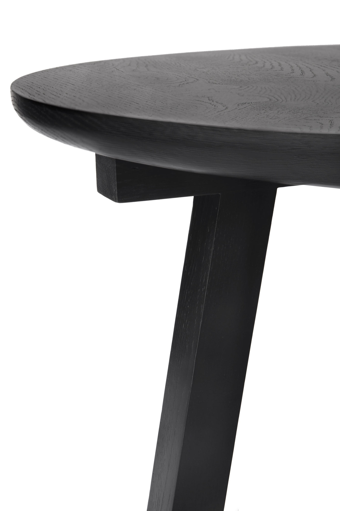 Bijzettafel Tripod zwart eiken