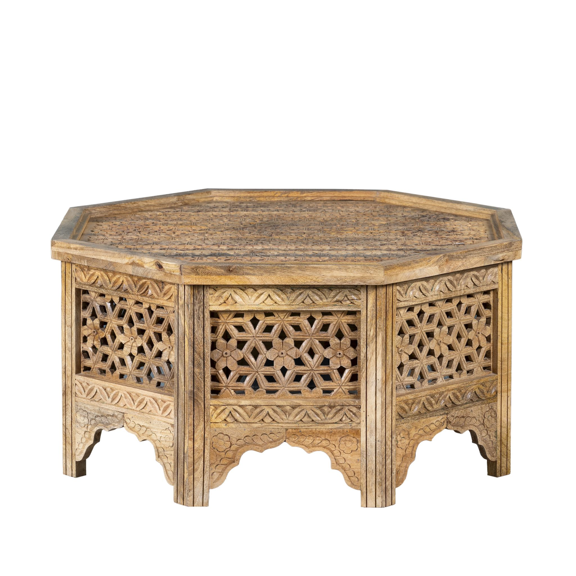 Barkot - Mangohouten Salontafel Ibiza Stijl 90cm