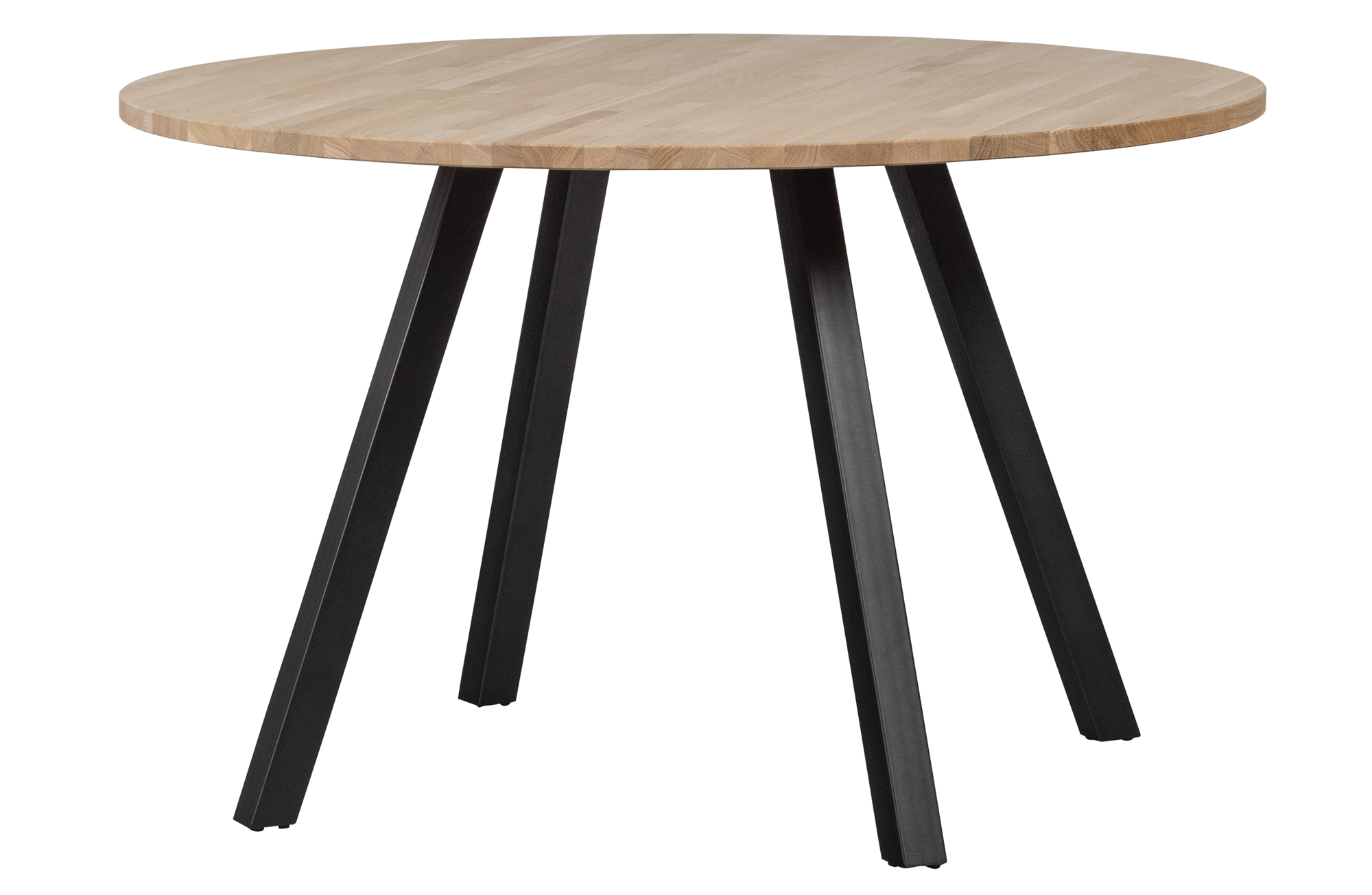 Tablo tafel rond eiken Ø120 onbehandeld [fsc] 2-standen poot