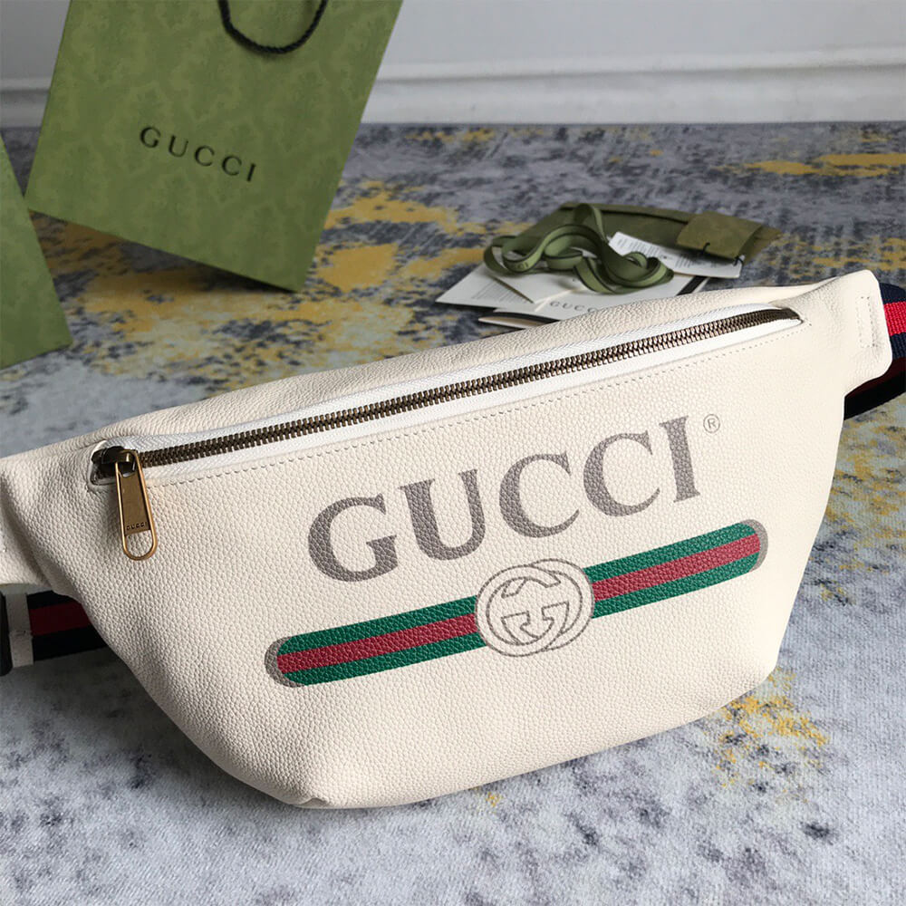 GG PRINT LEATHER BUMBAG - Top Club