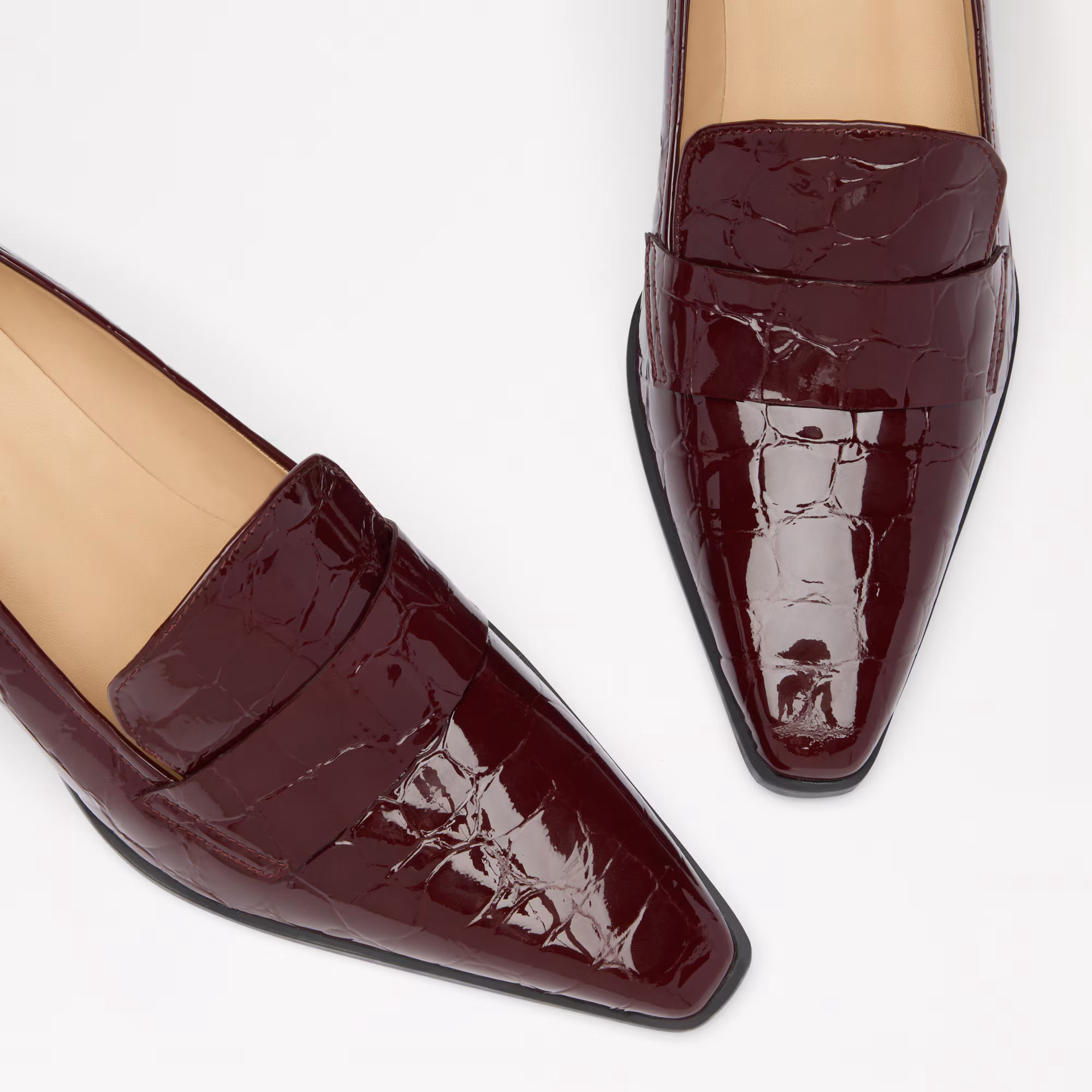 TotterSnipped Toe Heeled Loafer