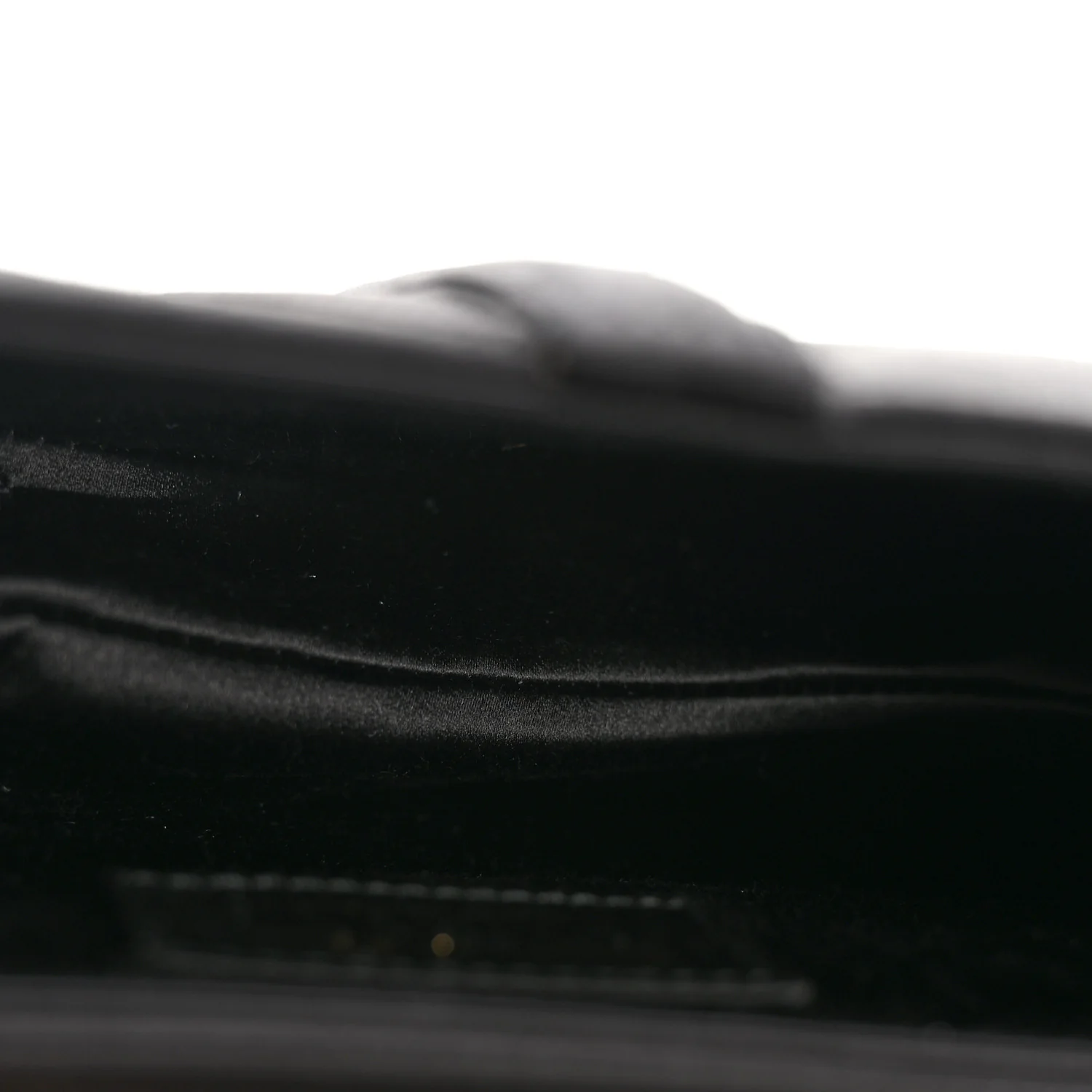 Satin Crystal Mini Saddle Bag Black - Top Club