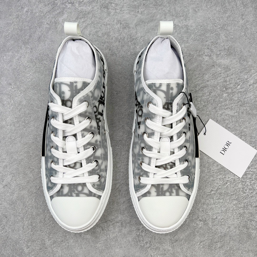Dior 迪奥 B23 Oblique 满印logo 低筒 休闲鞋 运动鞋 板鞋 男鞋 女鞋 黑白 3SN249YJP_H069 - Sneaker Replica Workshop