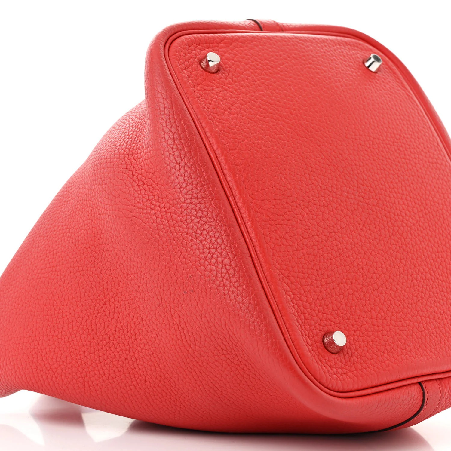 Taurillon Clemence Picotin Lock 22 MM Rouge Pivoine - Top Club