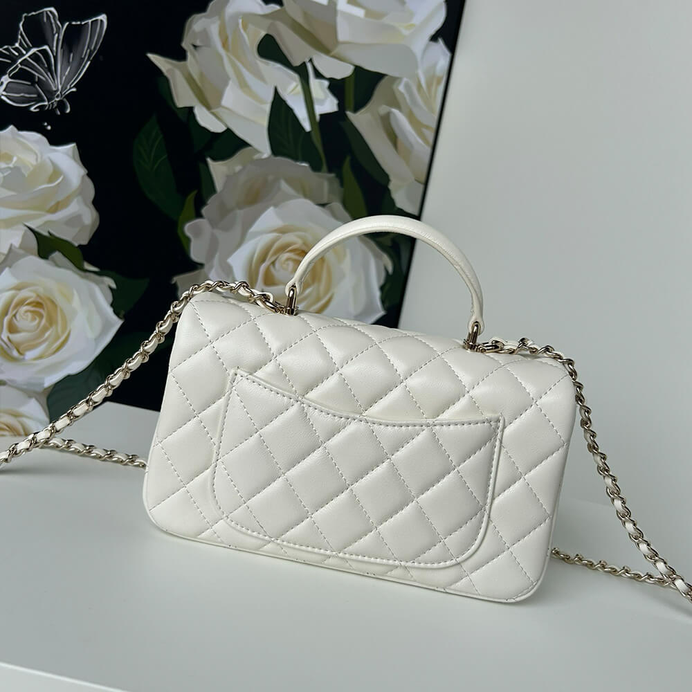 CHANEL Mini Classic Handbag With Top Handle - Top Club