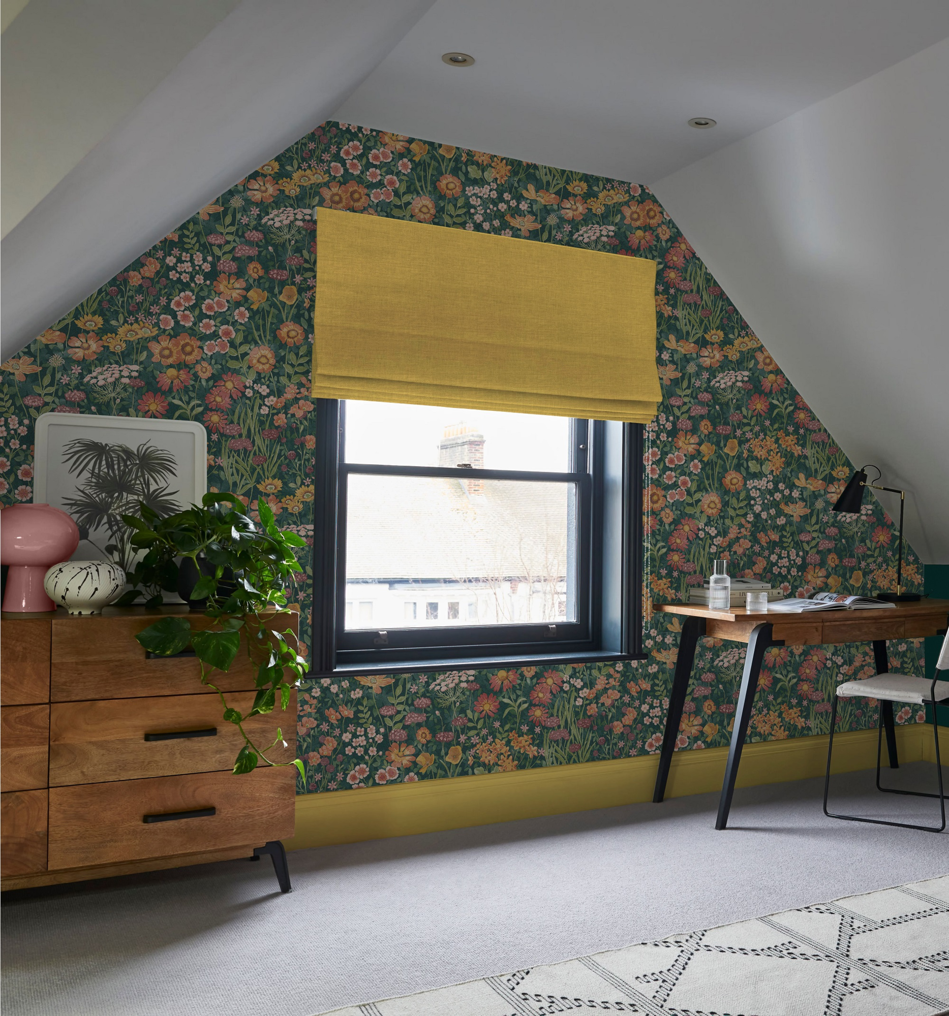 Graham & Brown vliesbehang Wallflower Emerald
