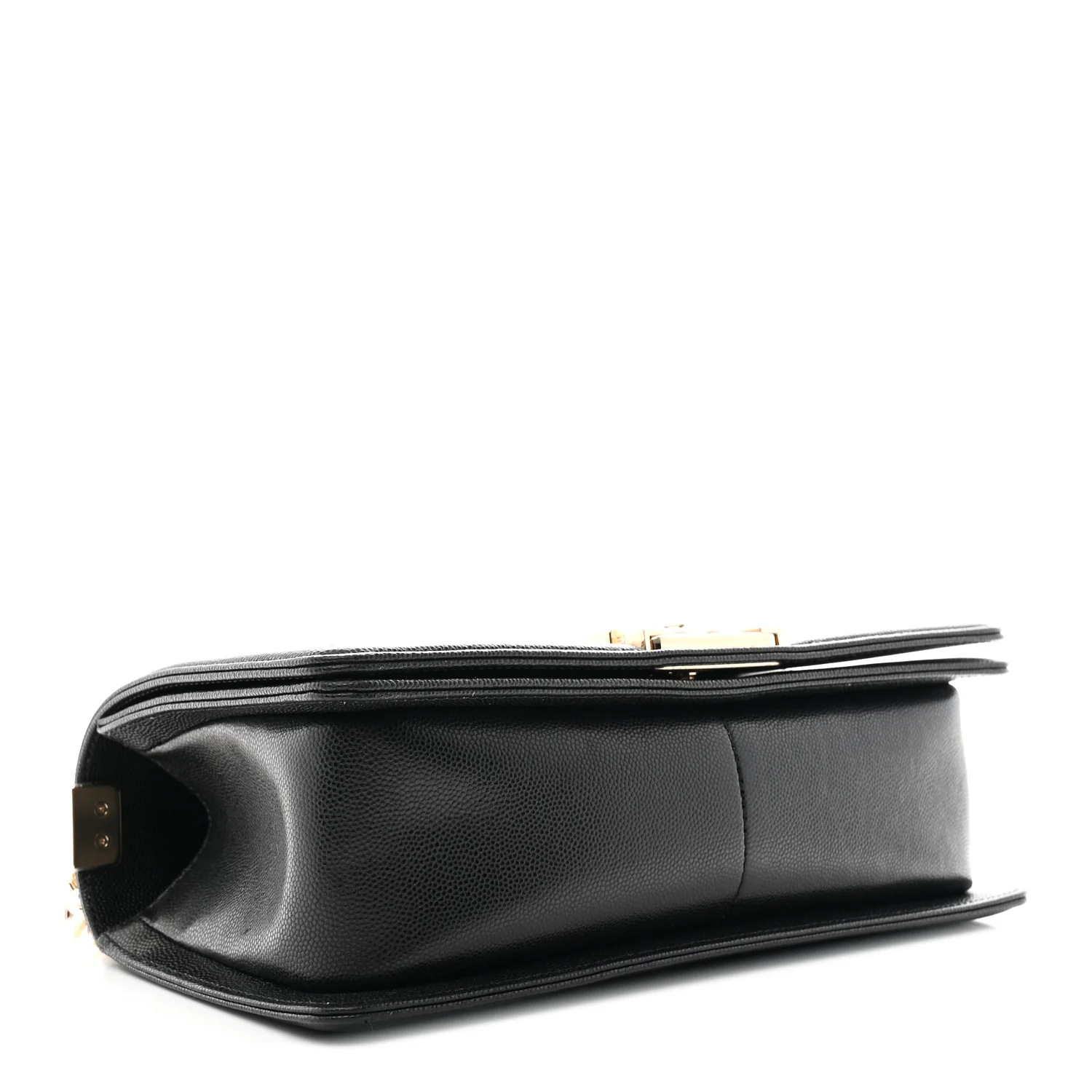 Caviar Quilted Medium Boy Flap Black - Top Club