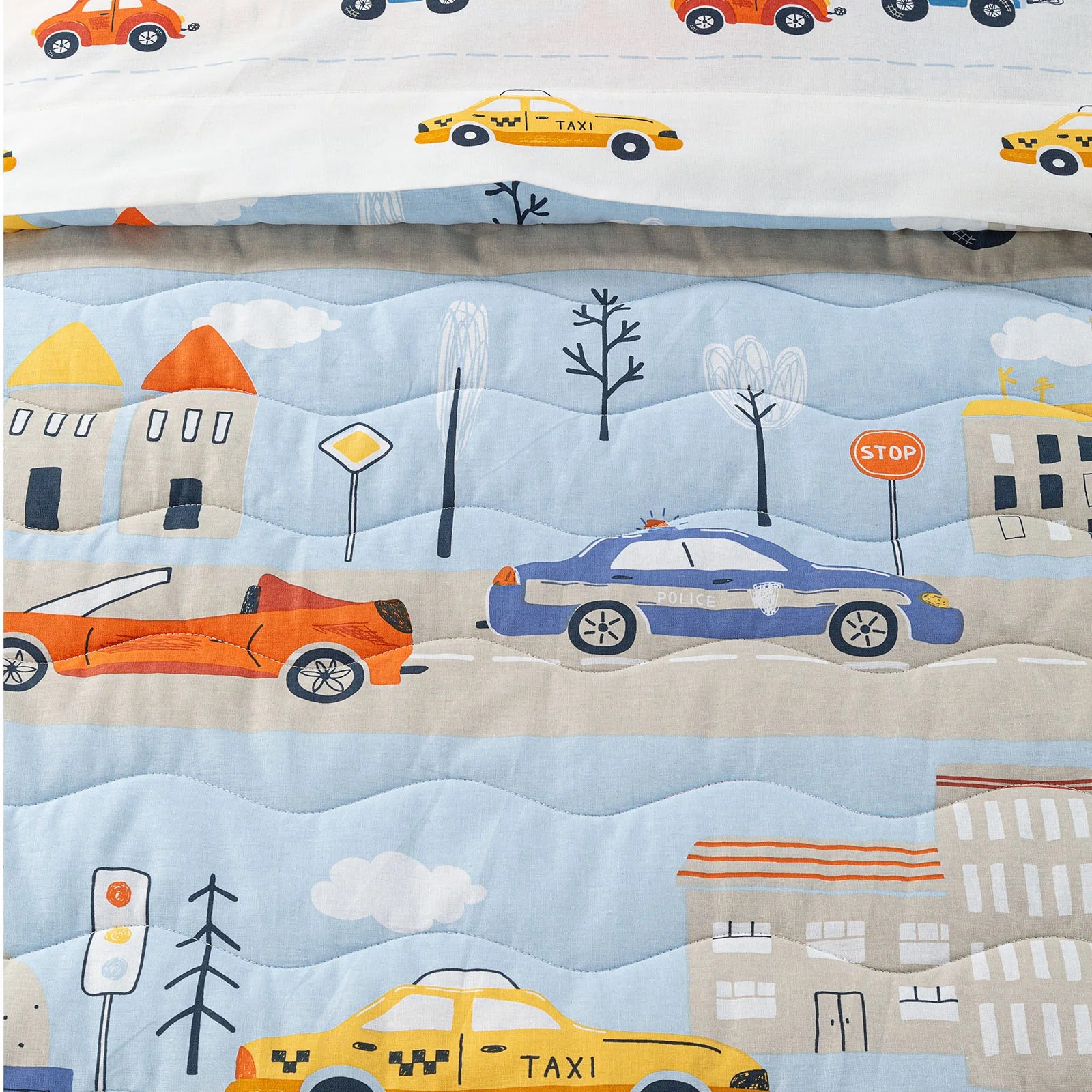 Quilted cotton cotton bedspread Caleffi Kids