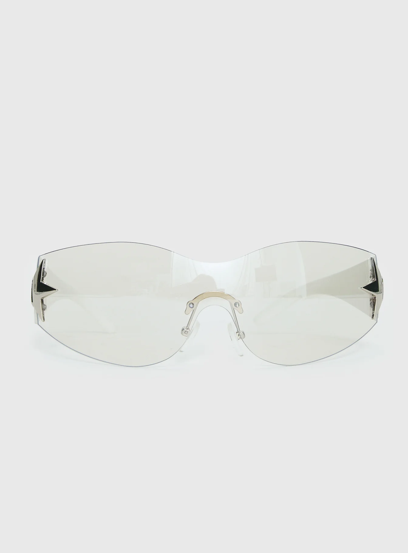 Audree Star Detail Sunglasses Silver / Smoke