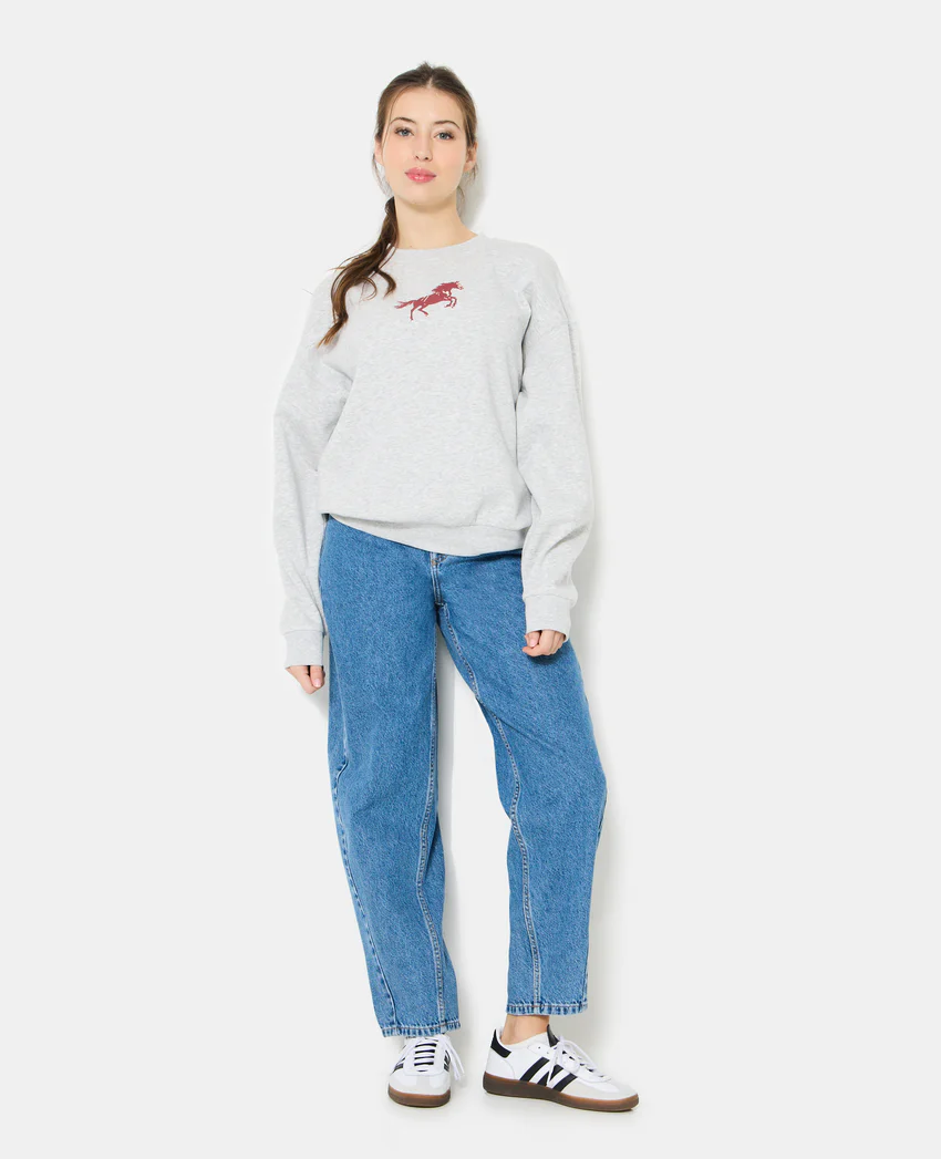 Pimkie Jean barrel taille haute avec jeux de coutures