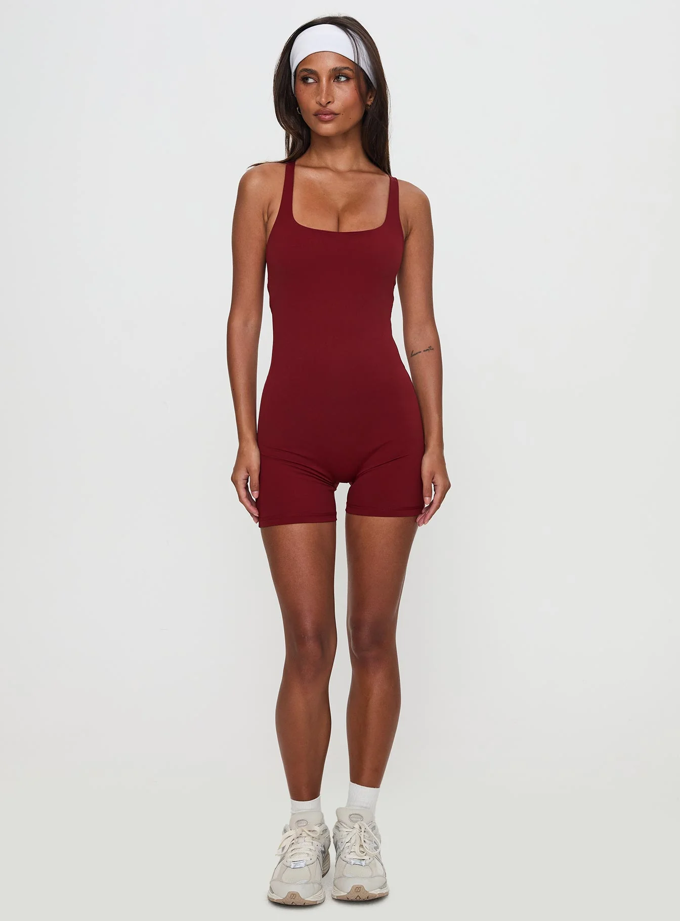 Run The Play Active Romper Red