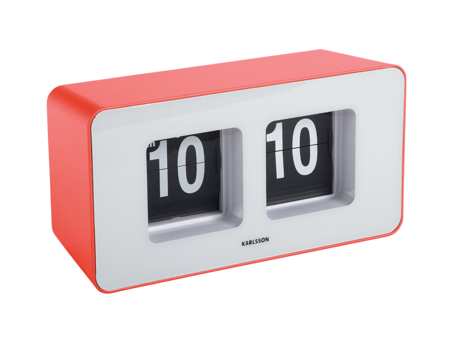 Wandklok Funky Flip - Scarlet rood