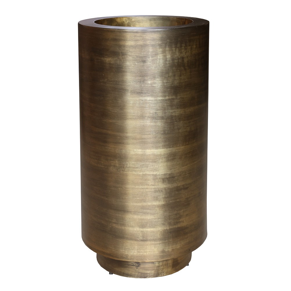 PRE-ORDER Plantenpot Potosi aged brass Ø40 x H80 cm