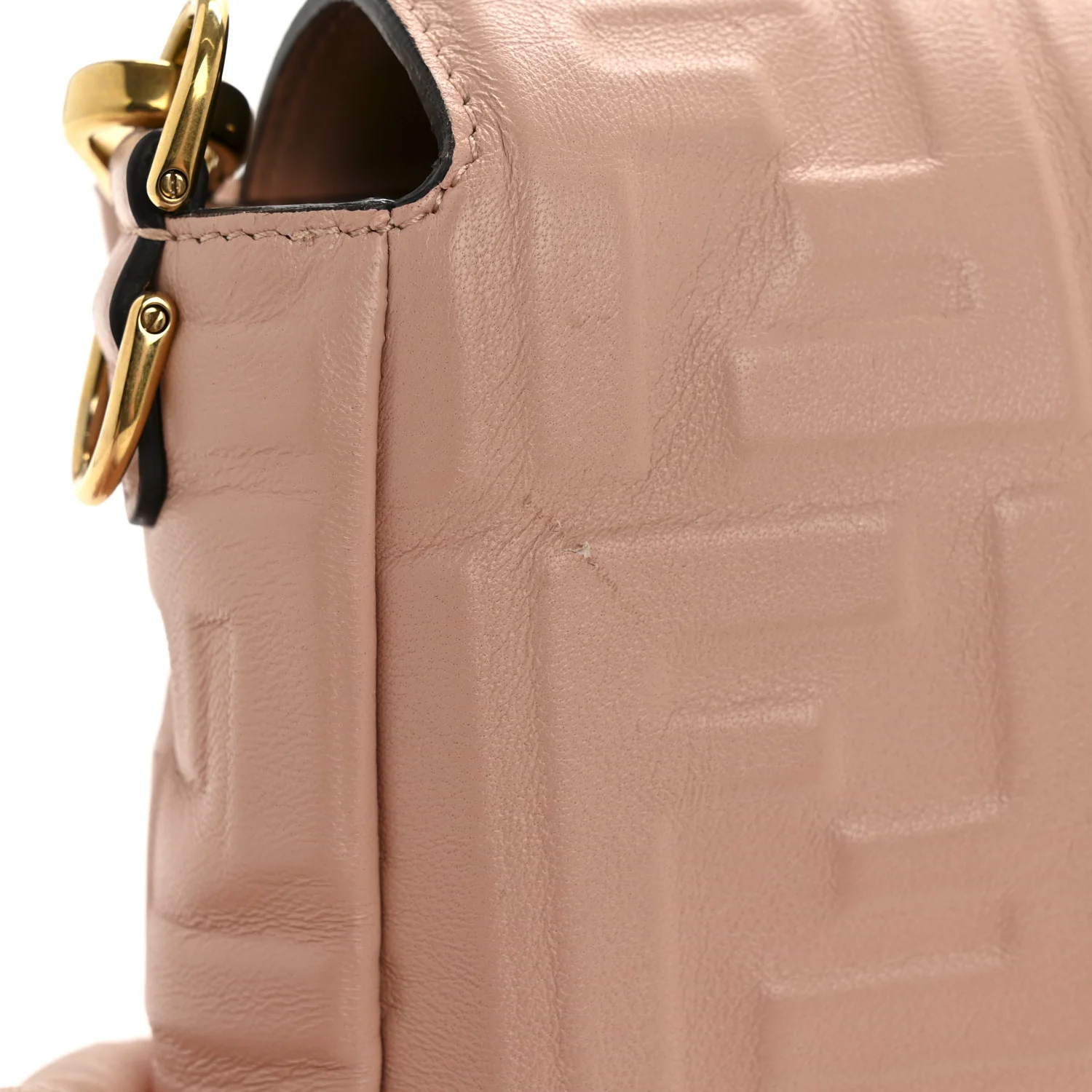 Nappa FF 1974 Embossed Baguette Rosa Bourbon - Top Club