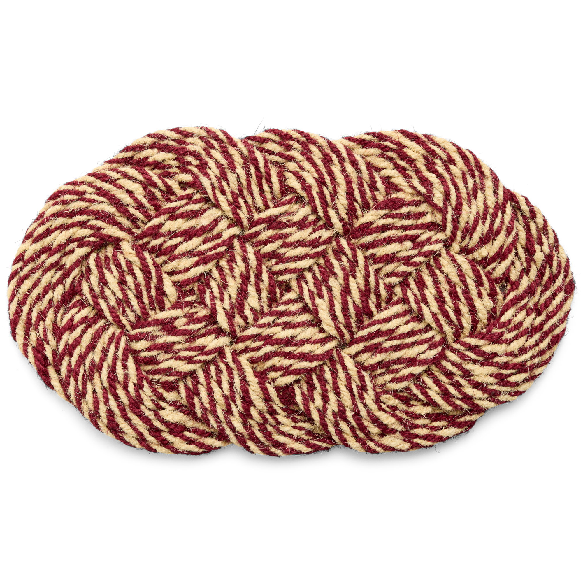 Deurmat Coco Swirl 80x40 cm bordeaux/offwhite