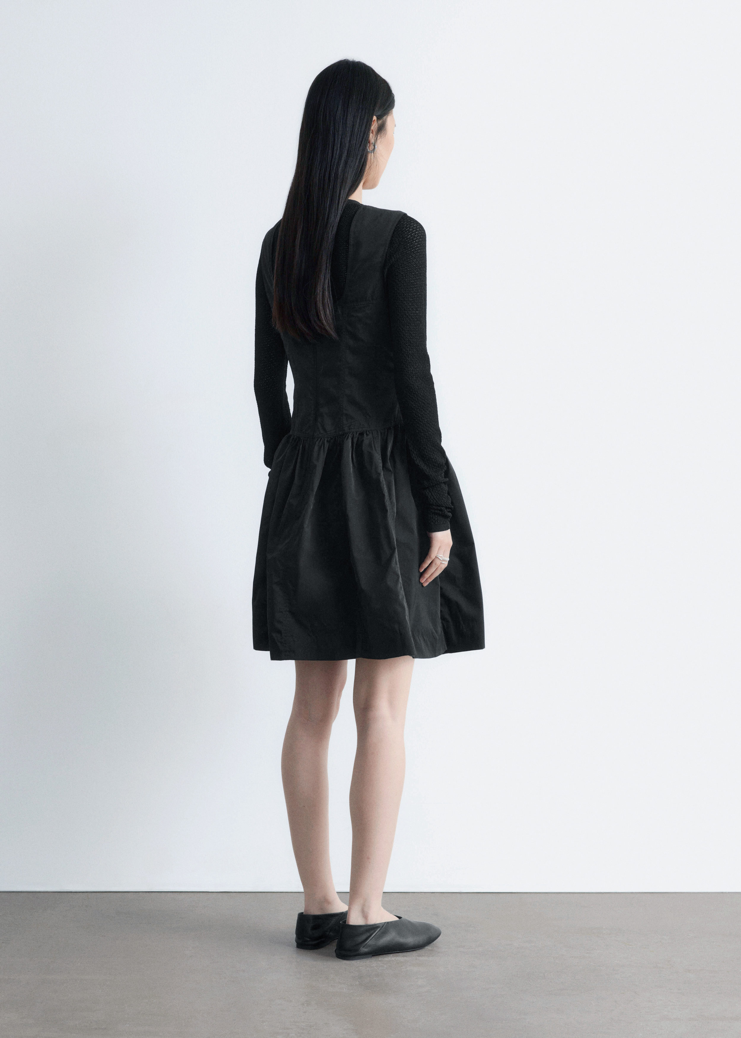 & Other Stories PEPLUM MINI DRESS