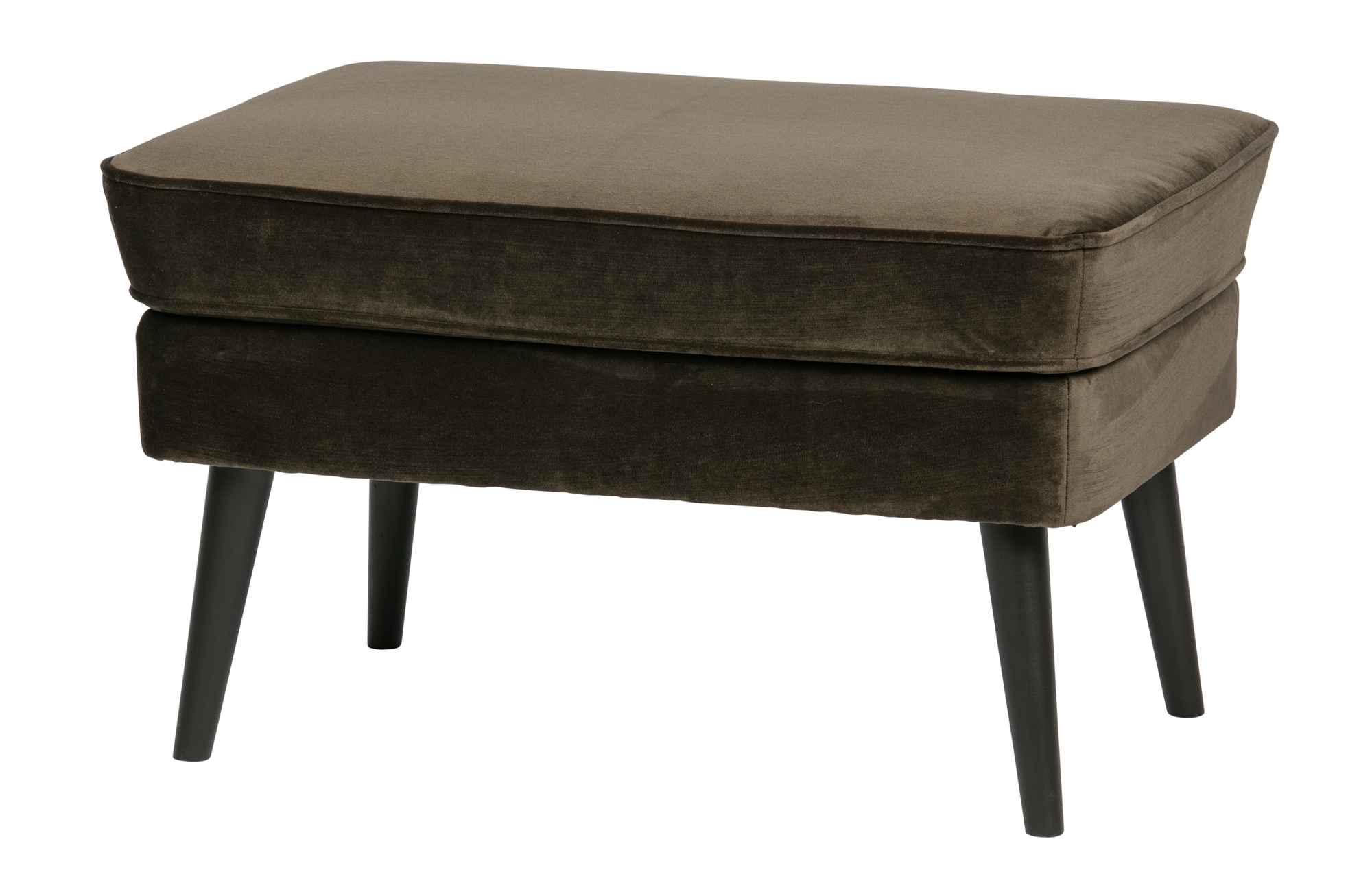 Hocker Rocco fluweel - Warm groen