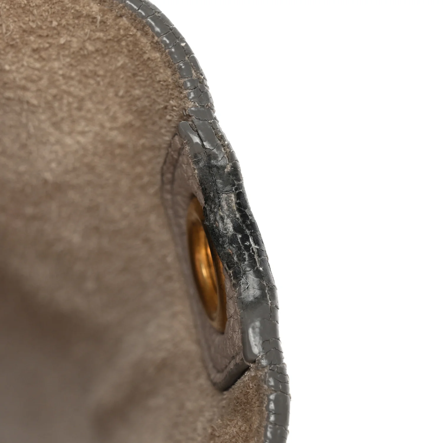 Soft Grained Calfskin Small Sangle Bucket Bag Light Taupe - Top Club