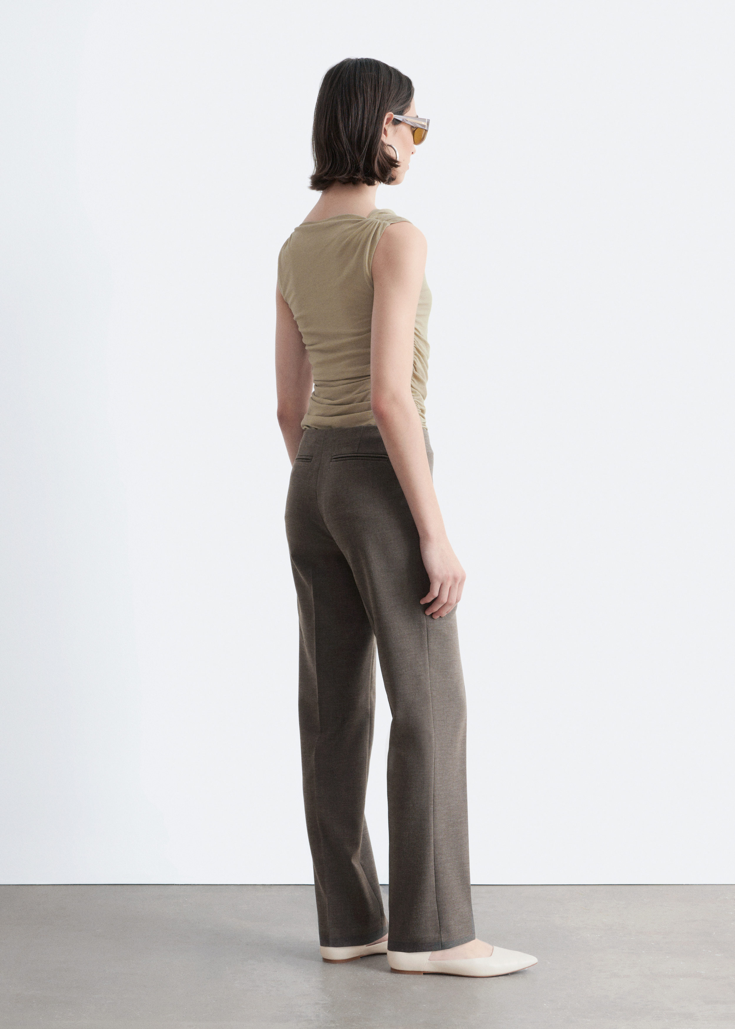 & Other Stories TAILORED PRESS-CREASE TROUSERS