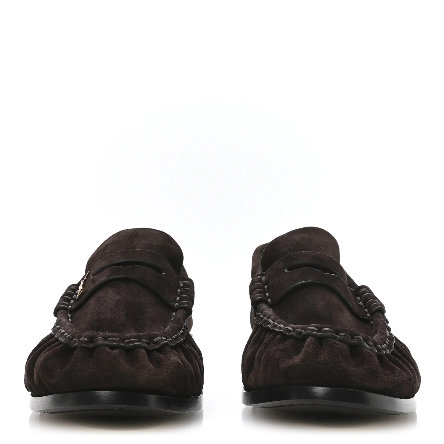 Suede Le Loafer 15 Penny Slippers 37 Dark Chocolate - Top Club