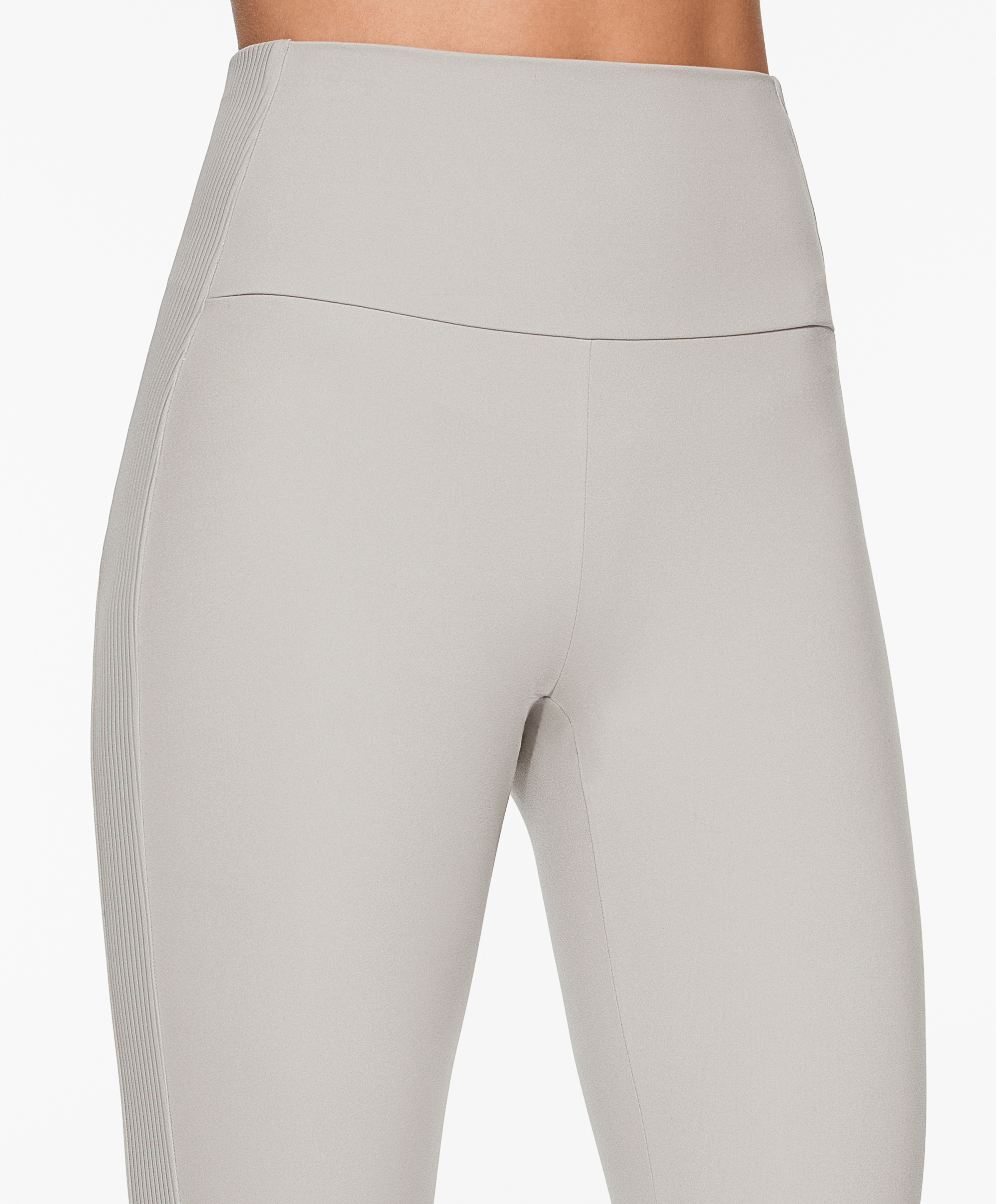 OYSHO Comfortlux high-rise rib 65cm ankle-length leggings