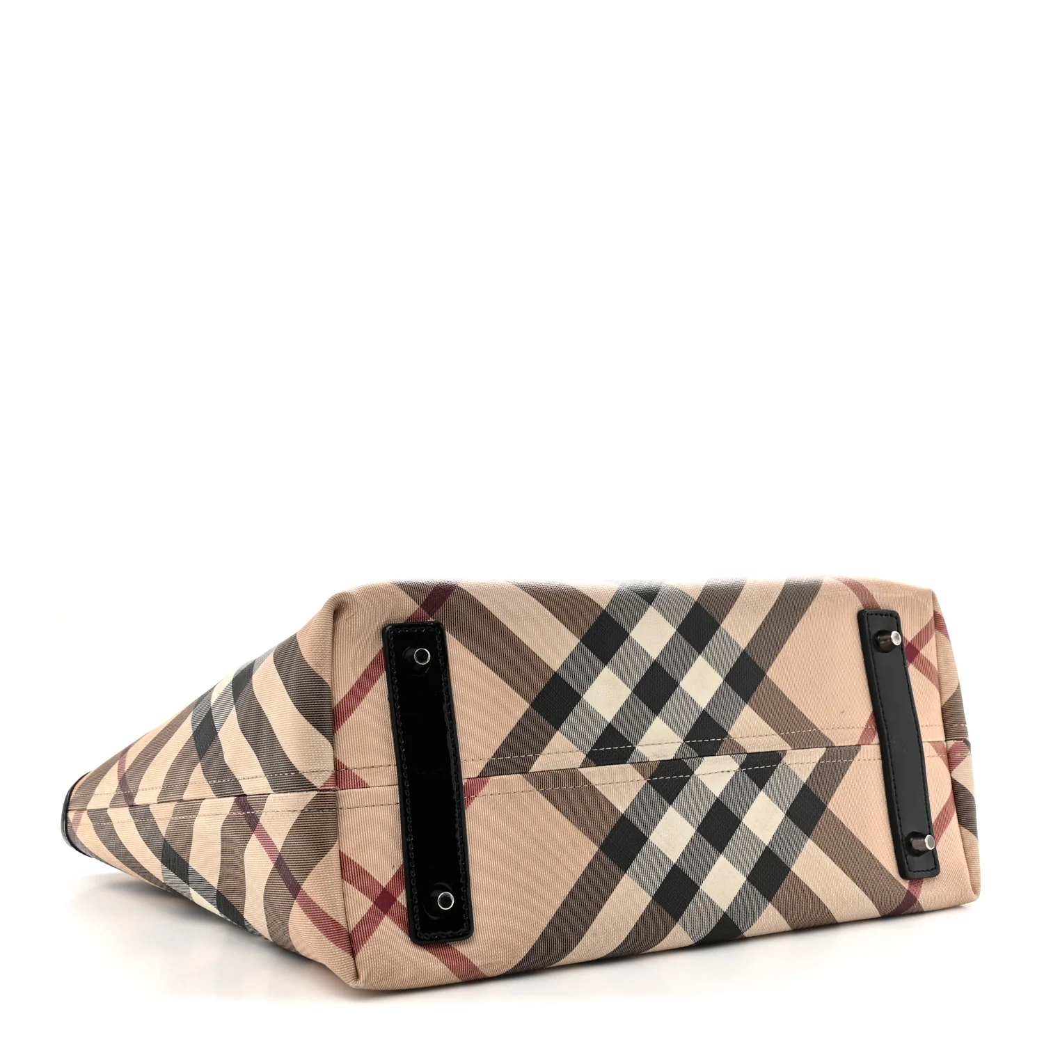 Supernova Check Small Nickie Tote Black - Top Club