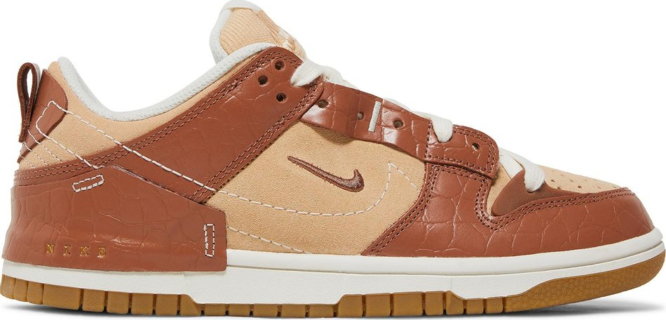 Wmns Dunk Low Disrupt 2  Brown Crocodile  DV1026-215 - Sneaker Replica Workshop