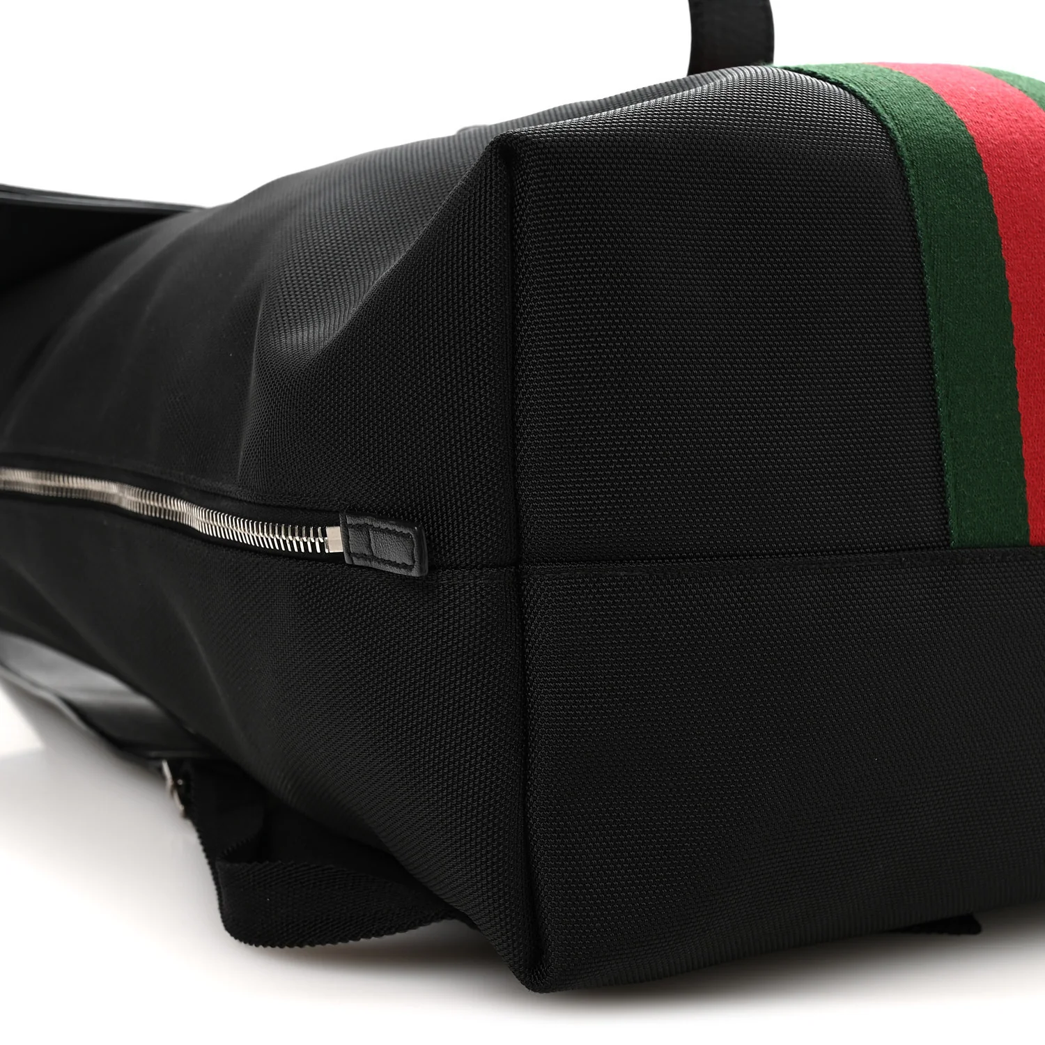 Techno Canvas Web Single Buckle Backpack Black - Top Club