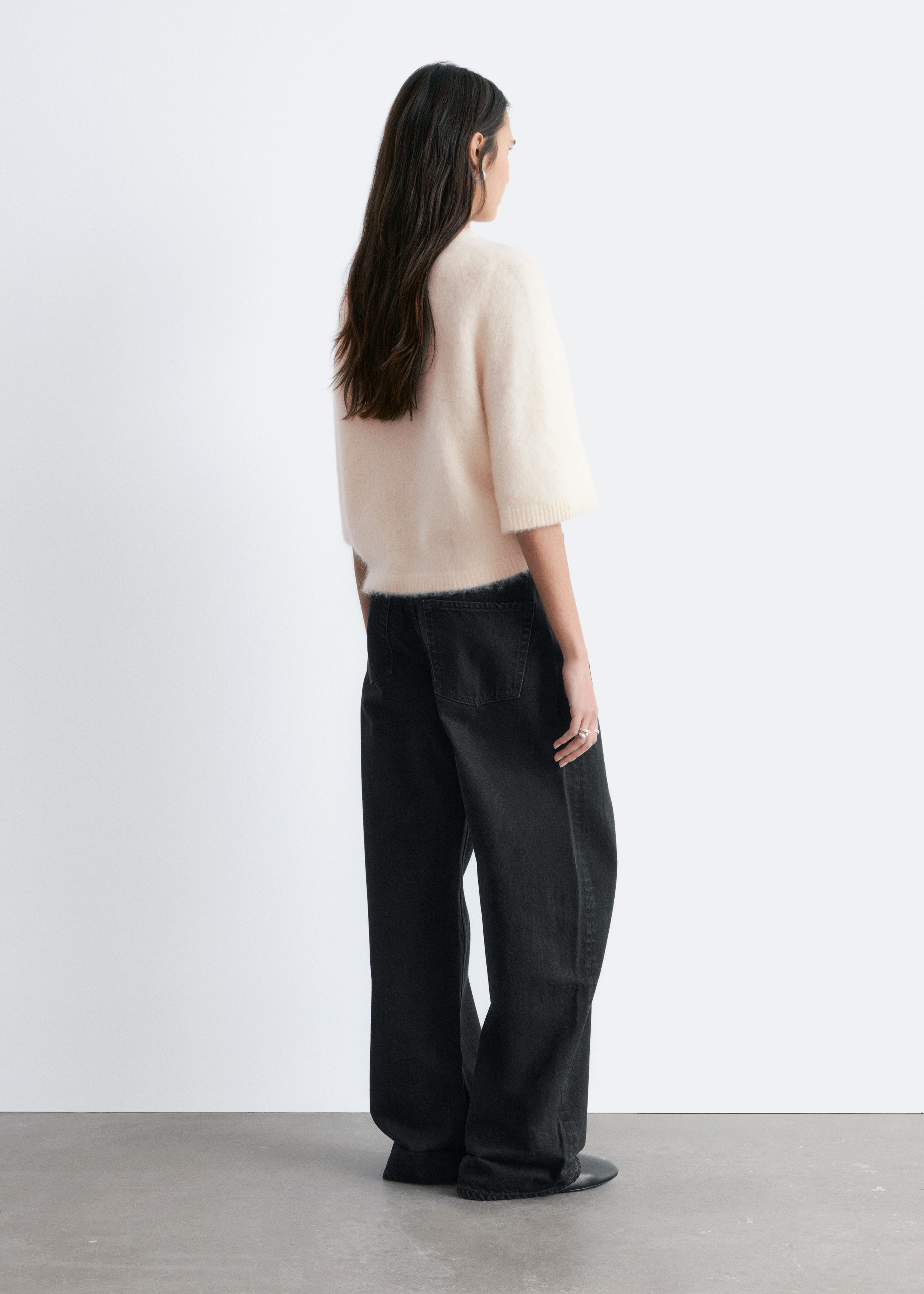 & Other Stories MOHAIR-BLEND KNITTED T-SHIRT