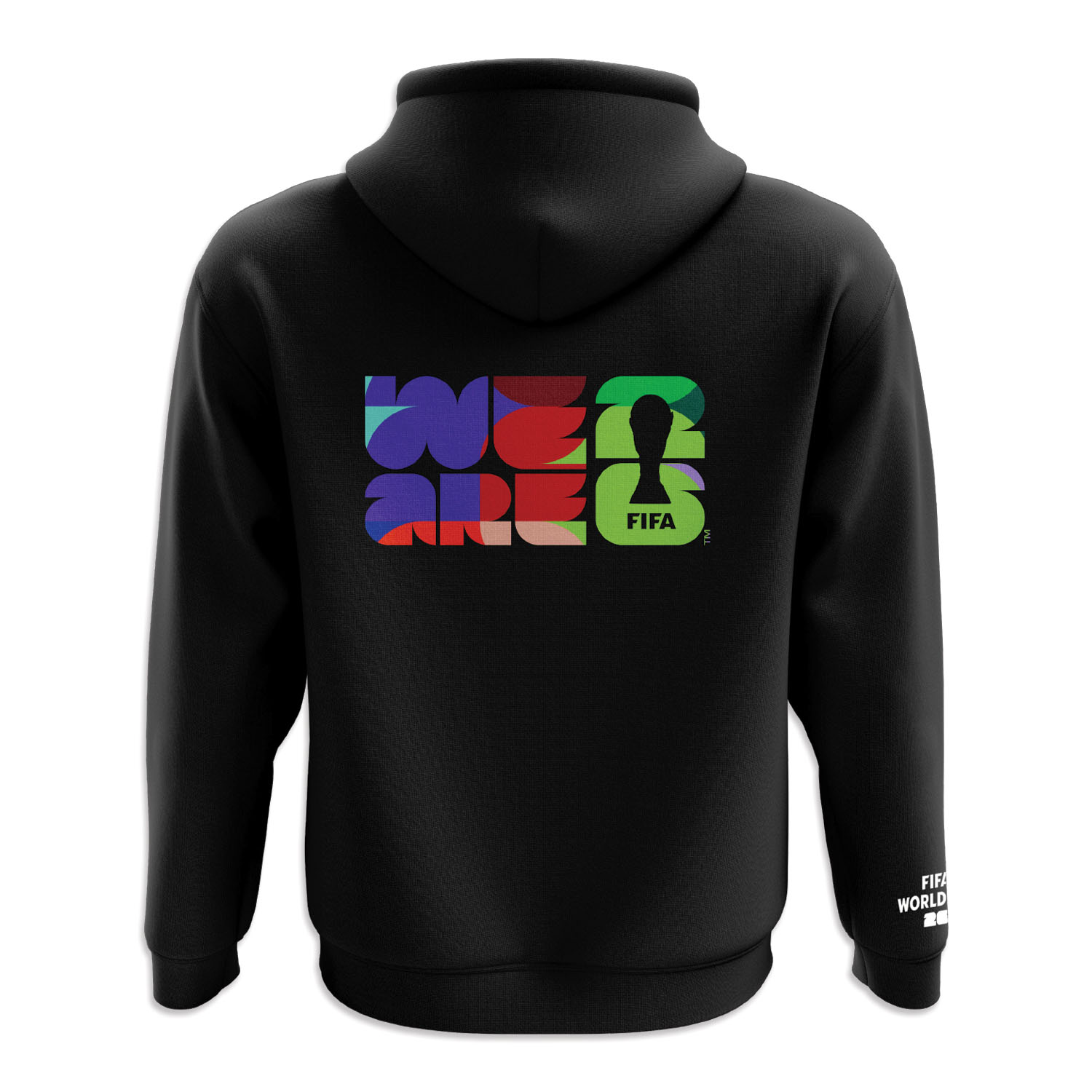 2026 World Cup Pattern Black Hoodie - Unisex