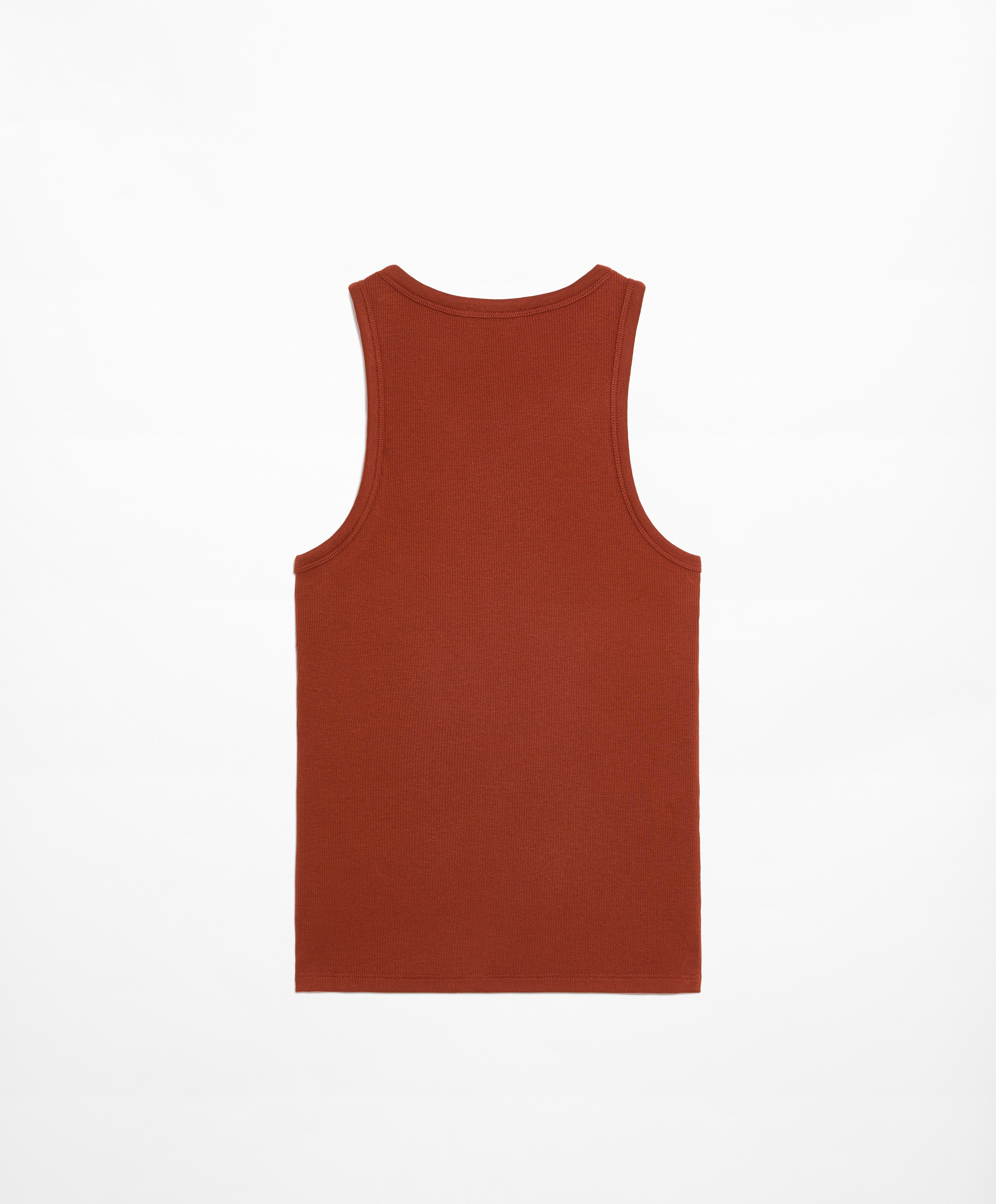 OYSHO Rib vest top with cotton and modal