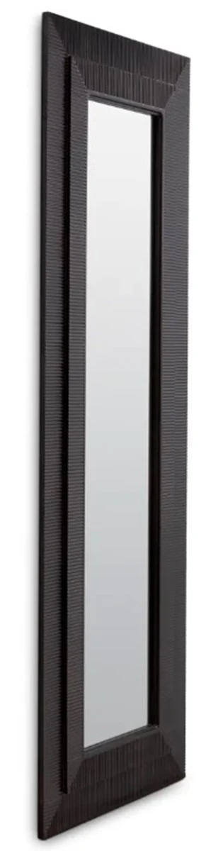 Luxury wall mirror brass with bronze finish H. 220 cm, W. 80 cm, D. 2.5 cm