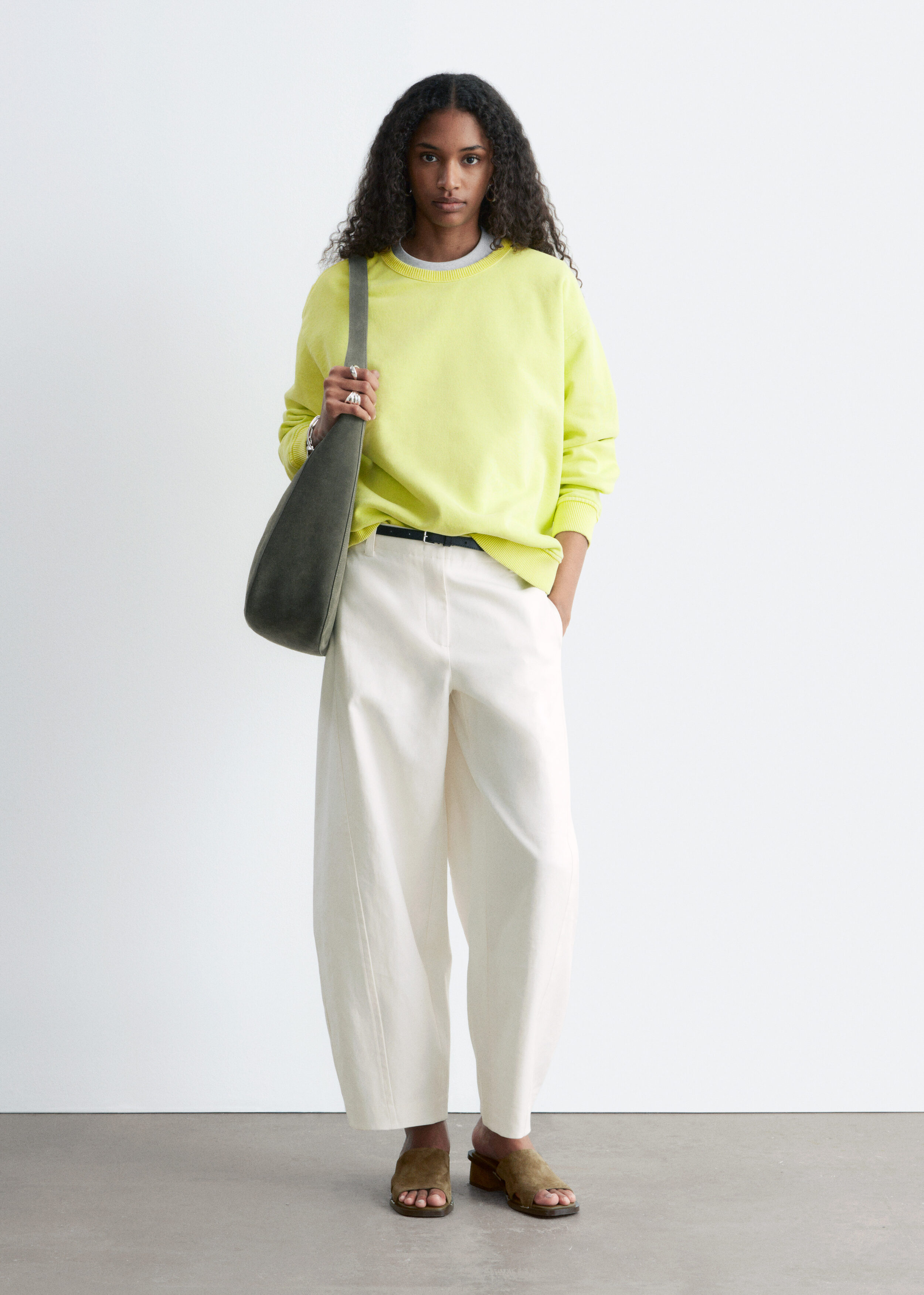 & Other Stories OVERSIZED COTTON-JERSEY SWEATSHIRT