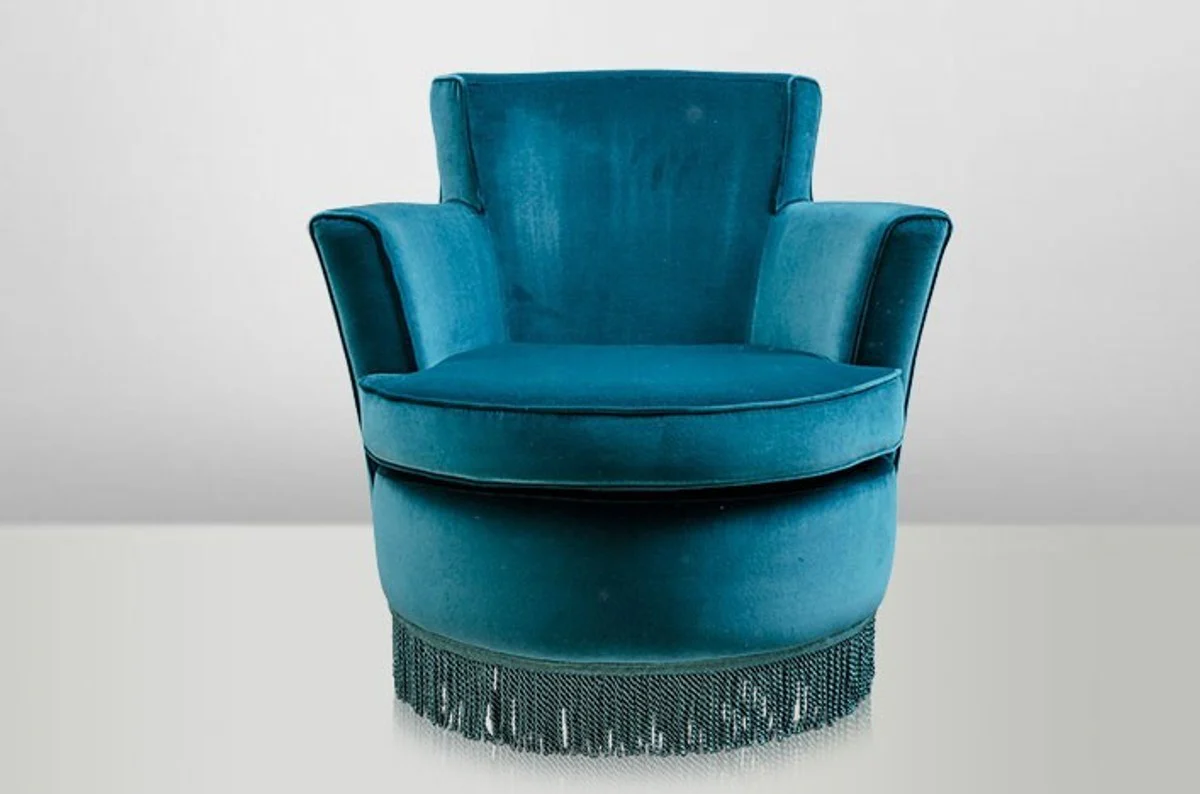 Luxury Art Deco Lounge Chair Blue - Luxury Collection - Art Nouveau - Belle Epoch