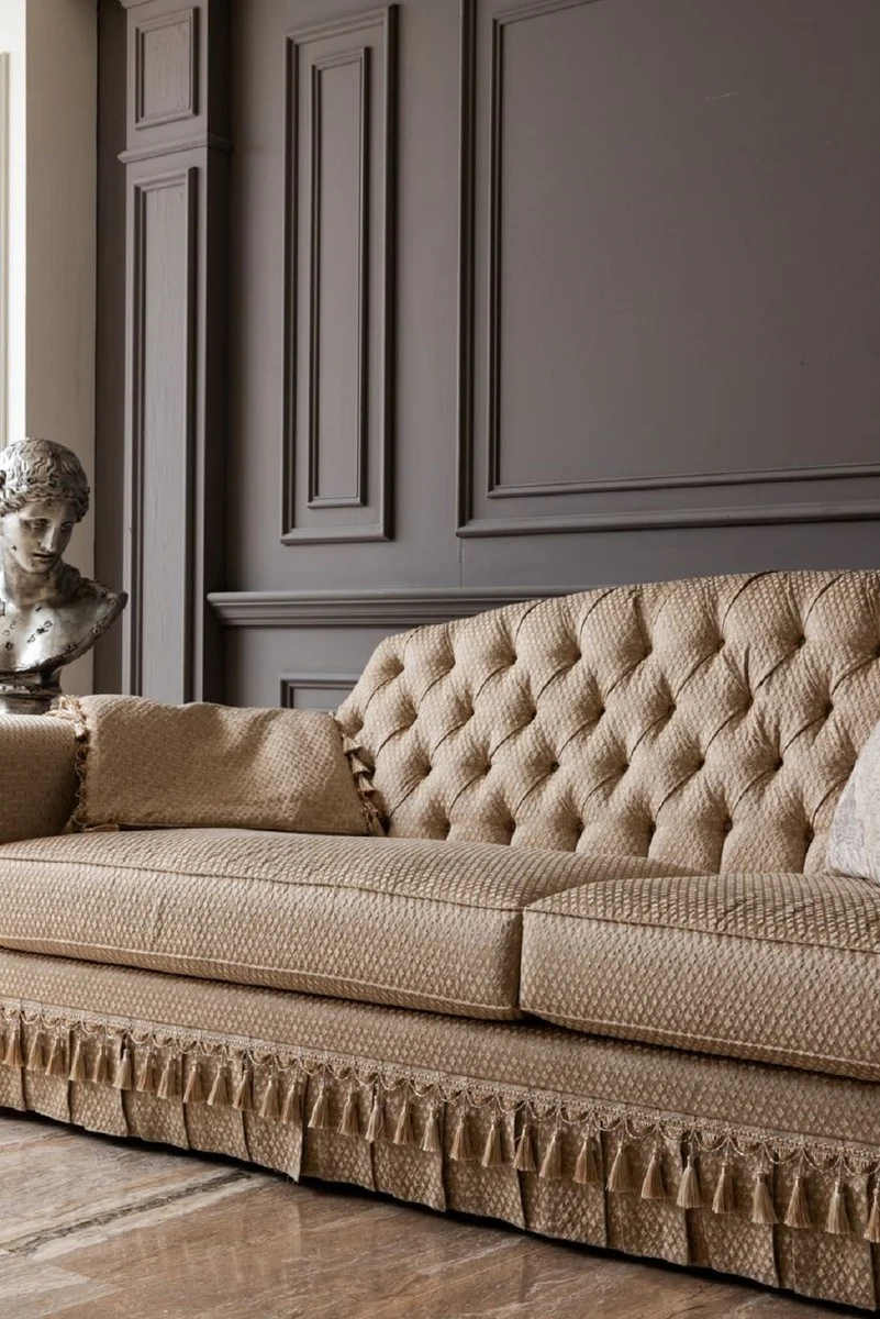 Luxury Baroque Sofa Gold - Handmade Living Room Sofa in Baroque Style - Baroque Living Room Furniture