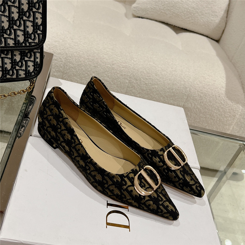 dior early spring new pointed flat shoes - Sneaker Replica Workshop