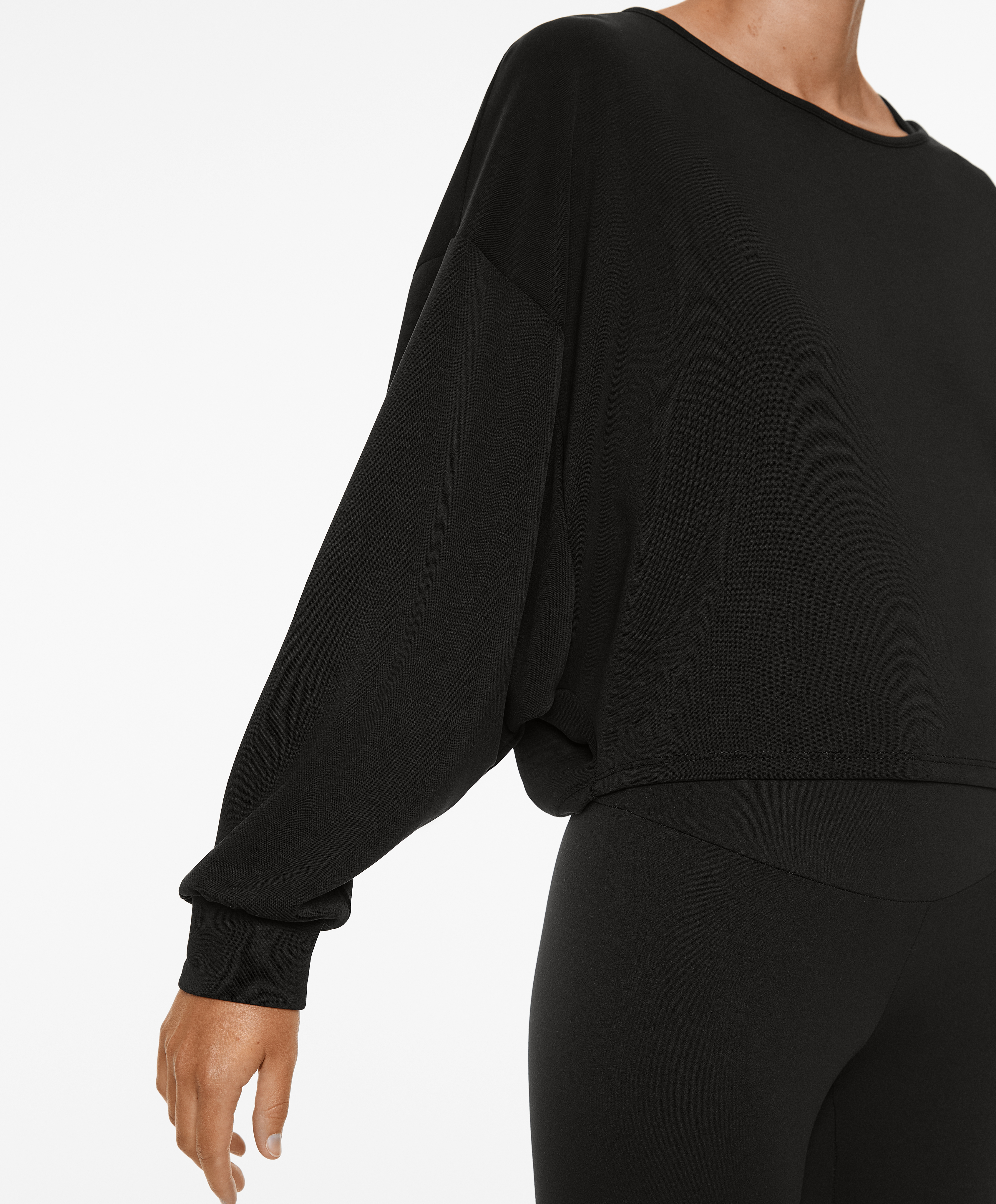 OYSHO Wrap sweatshirt with modal